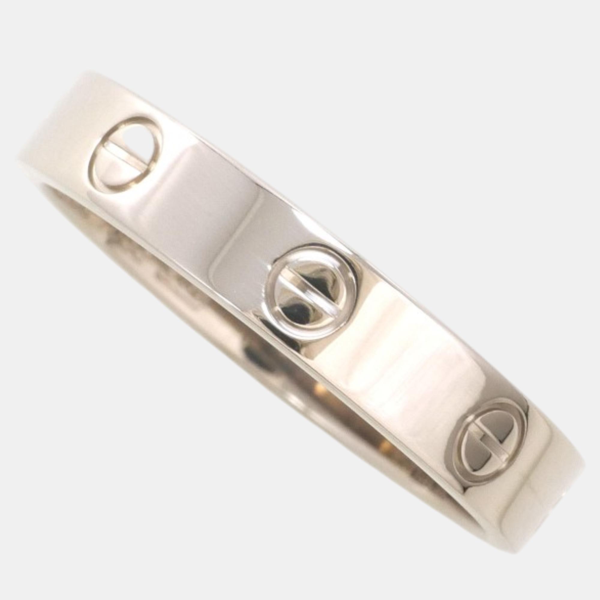 

Cartier 18K White Gold Love Ring EU