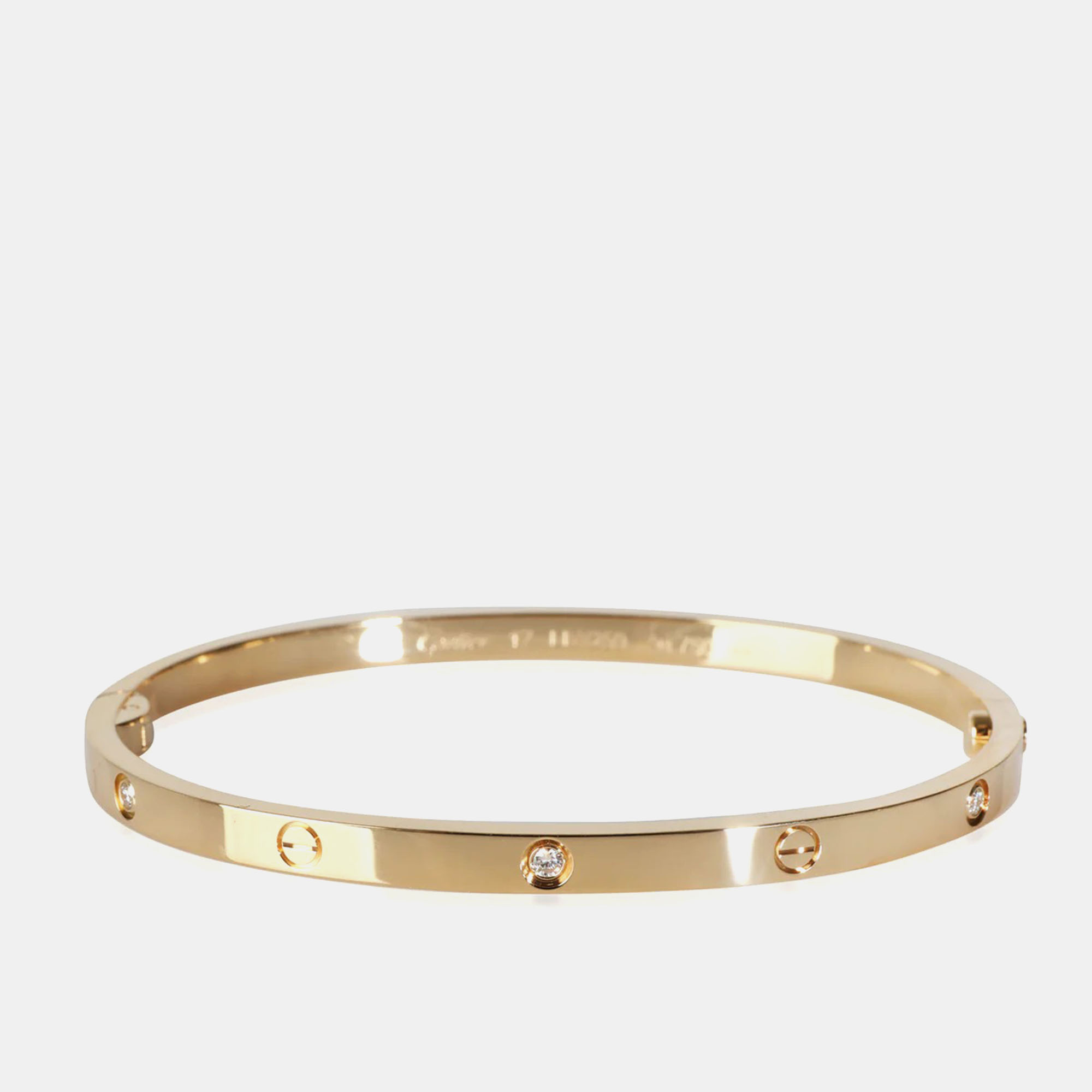 

Cartier 18K Yellow Gold and Diamond Love Small Bracelet