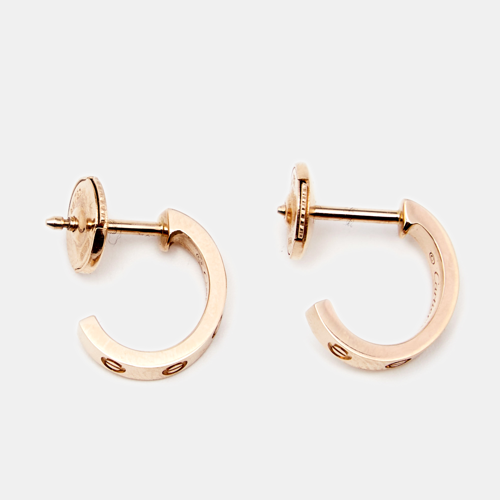

Cartier Love 18k Rose Gold Earrings