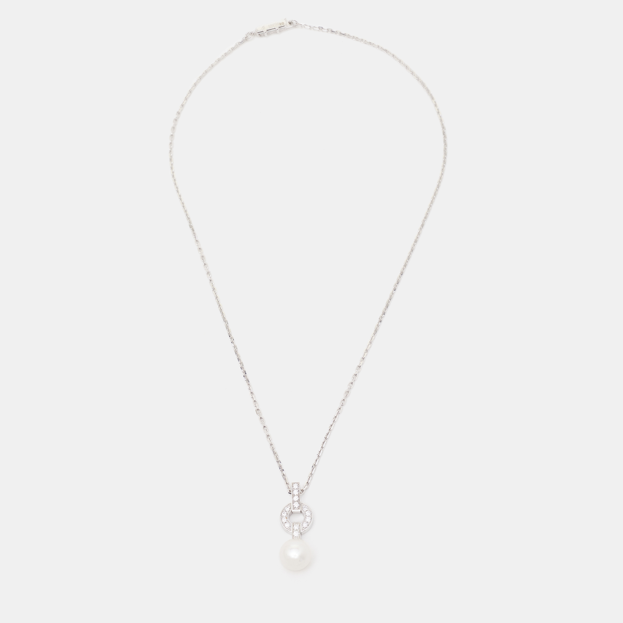 

Cartier Himalia Cultured Pearl Diamonds 18k White Gold Necklace