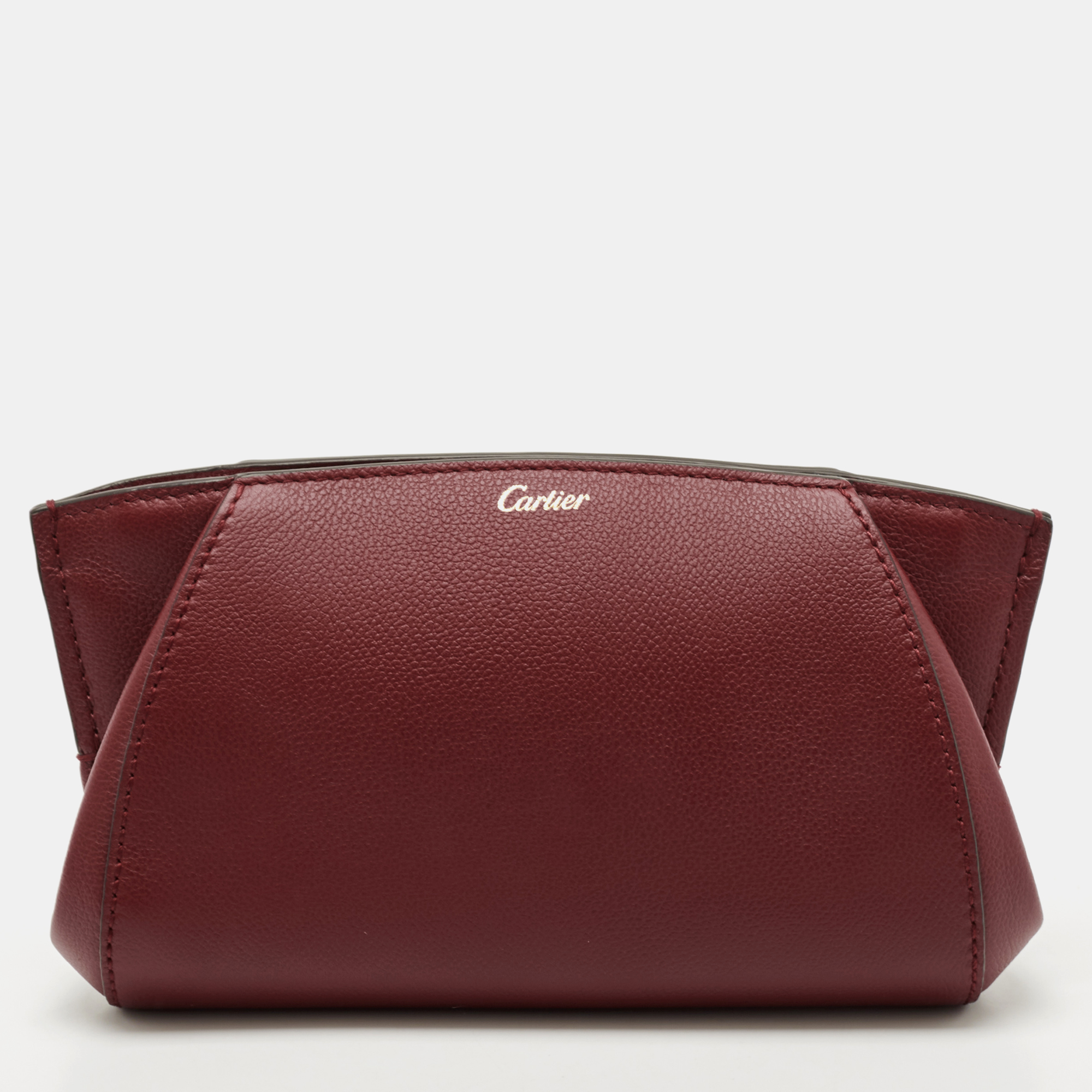 

Cartier Red Leather C De Cartier Clutch