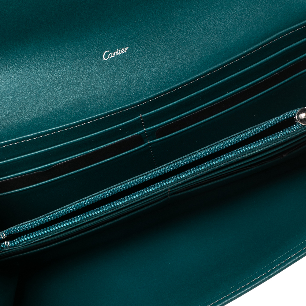 

Cartier Green Leather Flap Continental Wallet