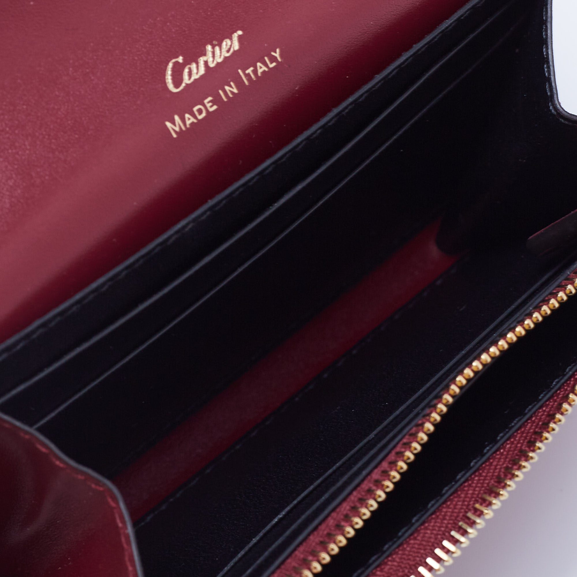 

Cartier Burgundy Leather Double C de Cartier Mini Wallet