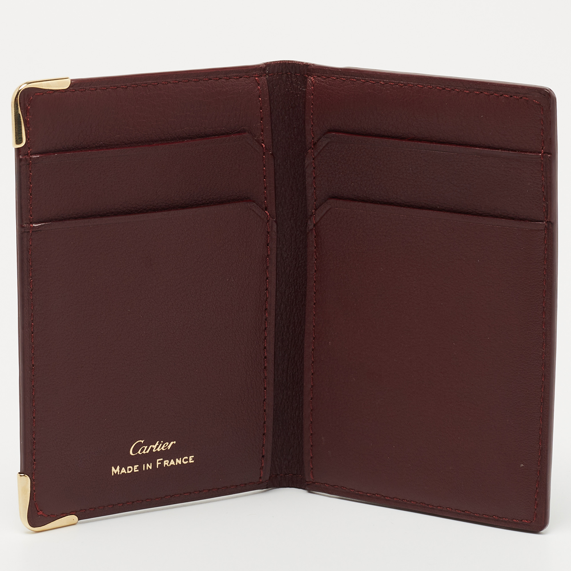 

Cartier Burgundy Leather Must De Cartier Card Holder