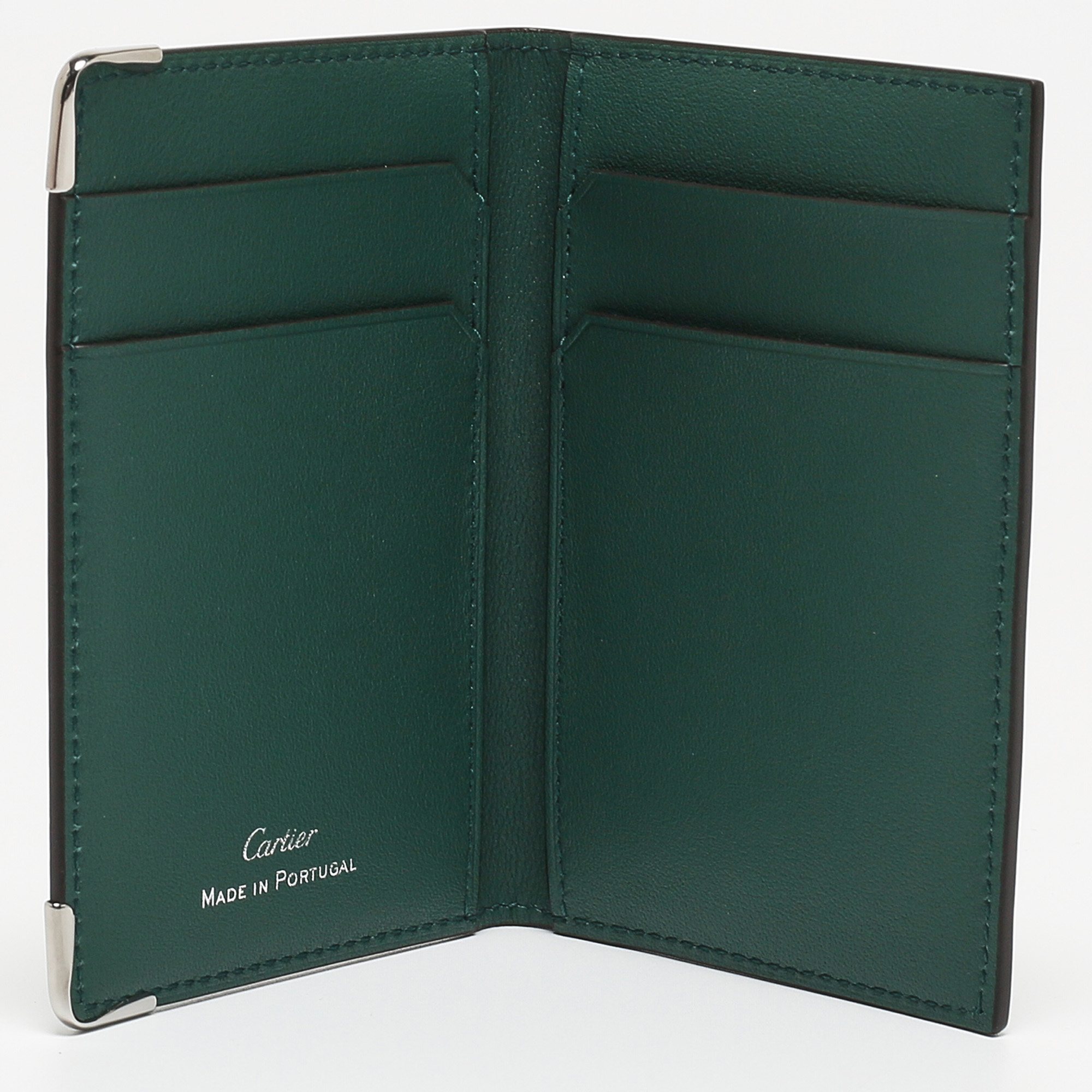 

Cartier Green Leather Must de Cartier 4CC Card Holder