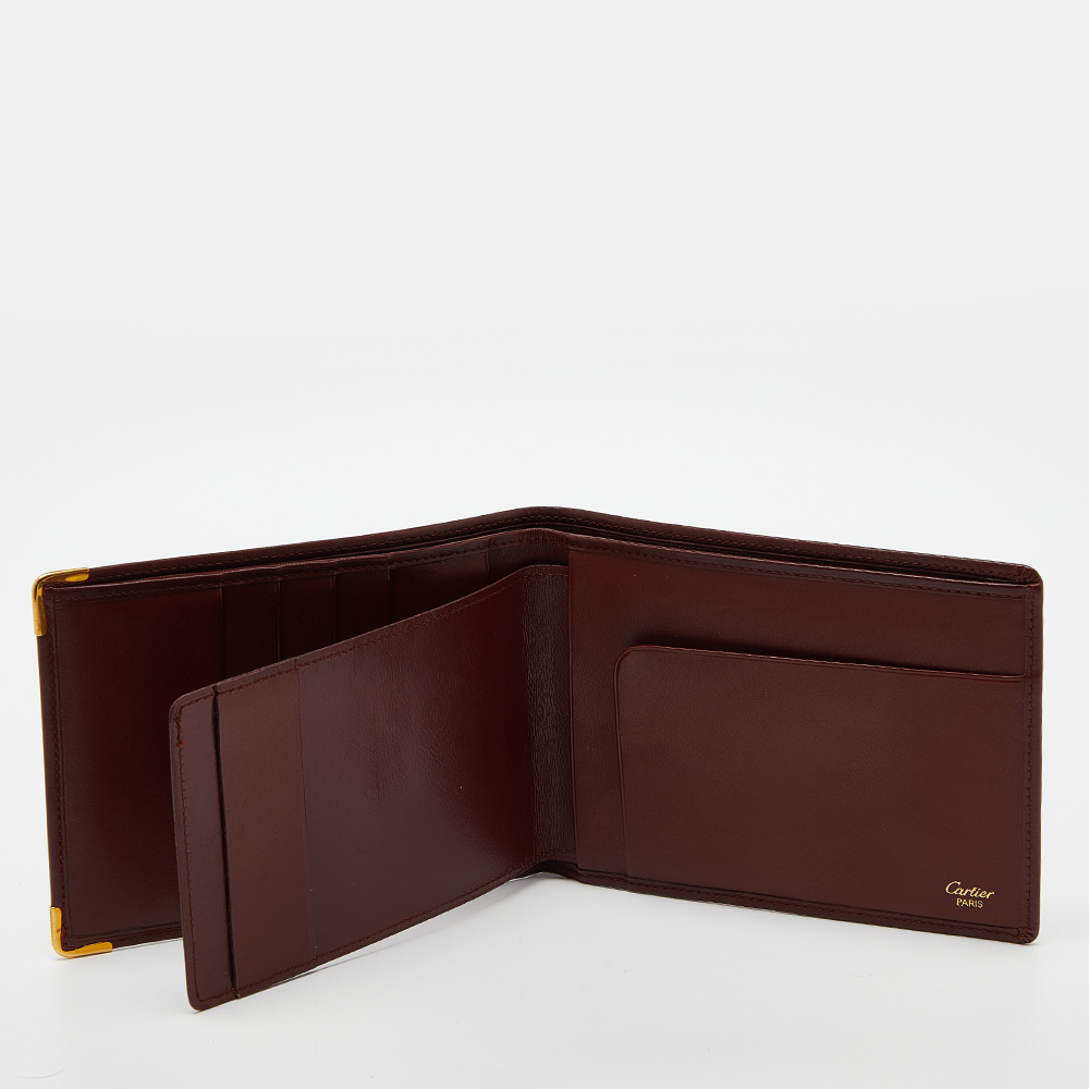 Cartier Burgundy Must de Cartier Short Wallet price in Dubai UAE