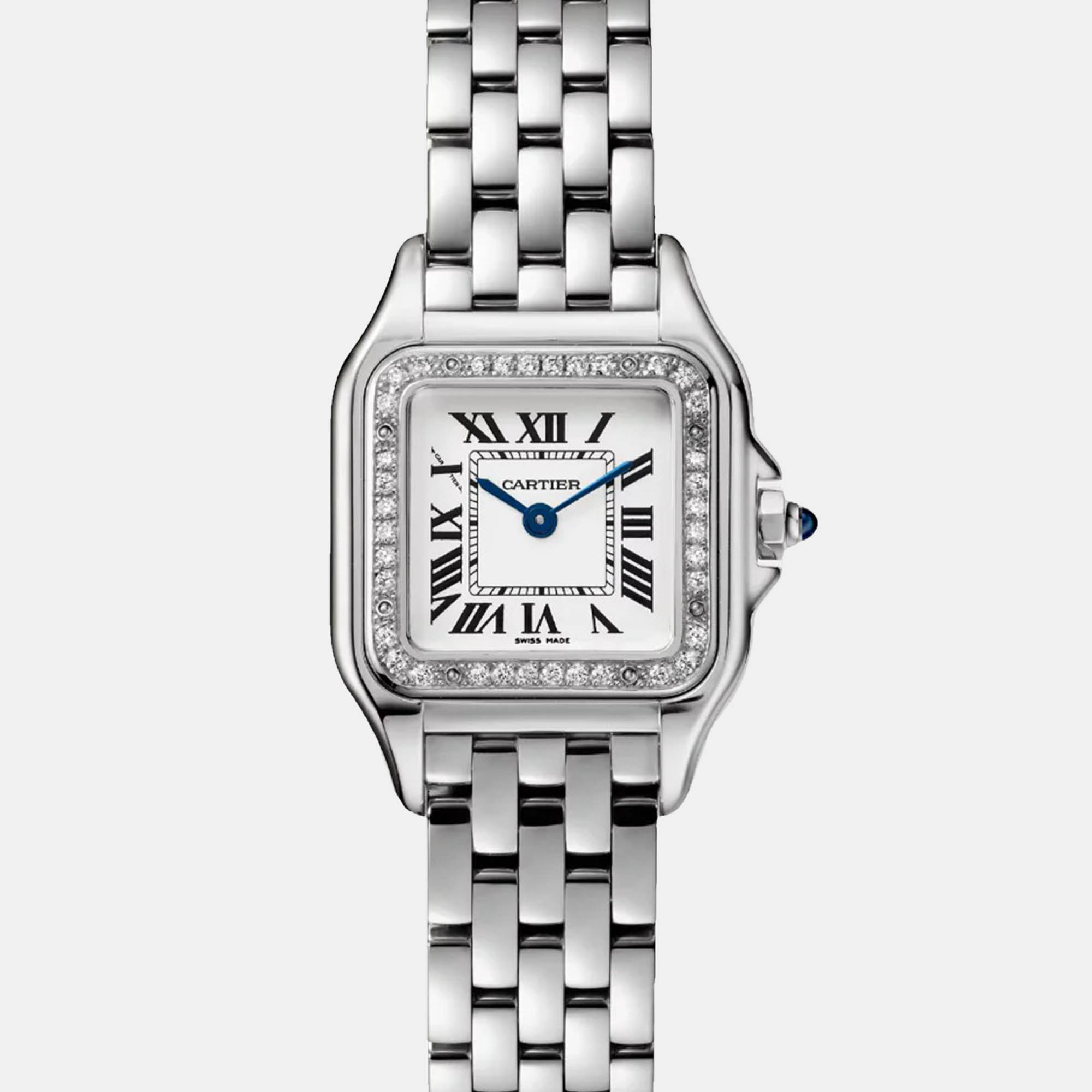 

Cartier Panthere W4PN0016 Quartz White Stainless Steel Women's Wristwatch 30 mm