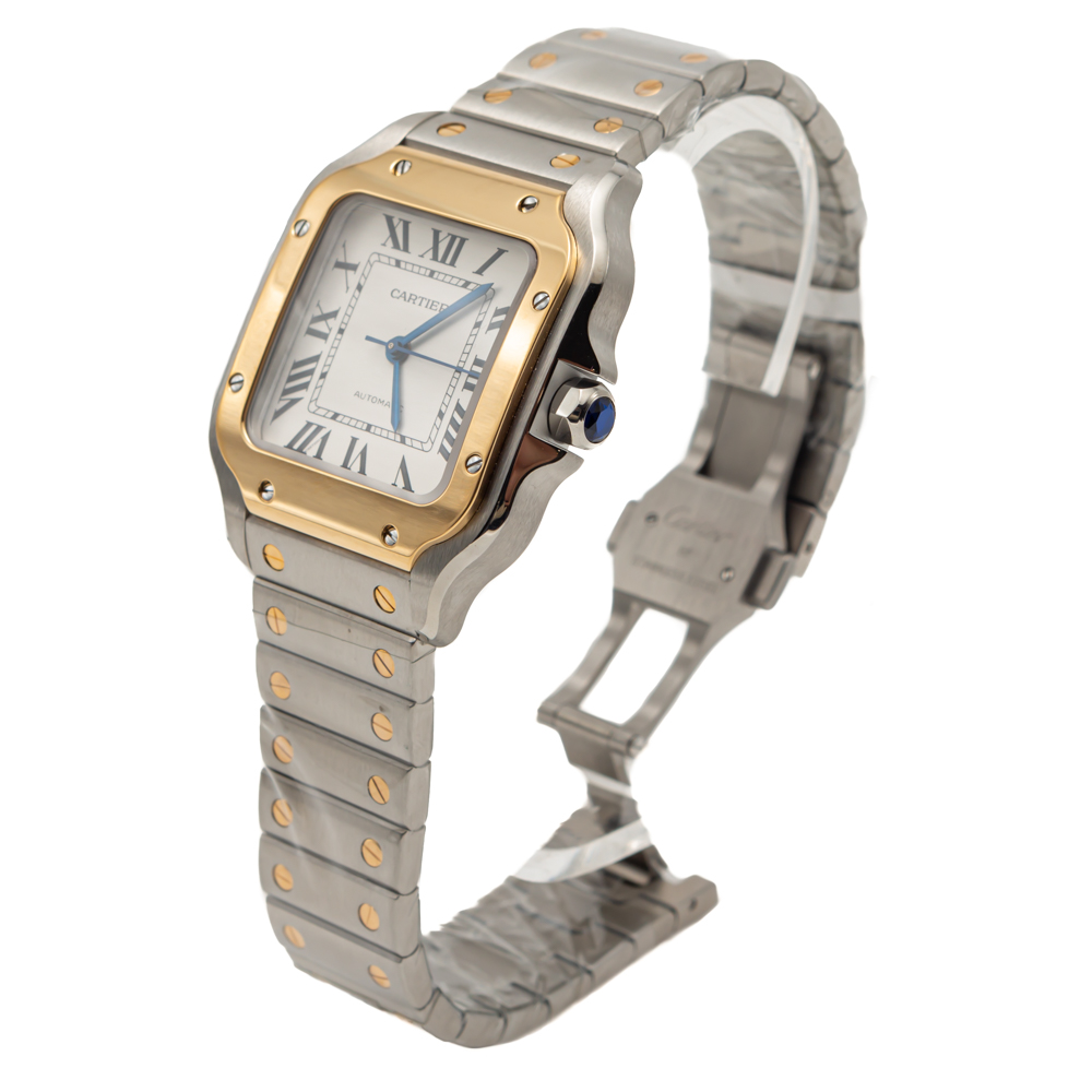 

Cartier Silver Dial Santos de Cartier Steel & Yellow Gold Medium Size
