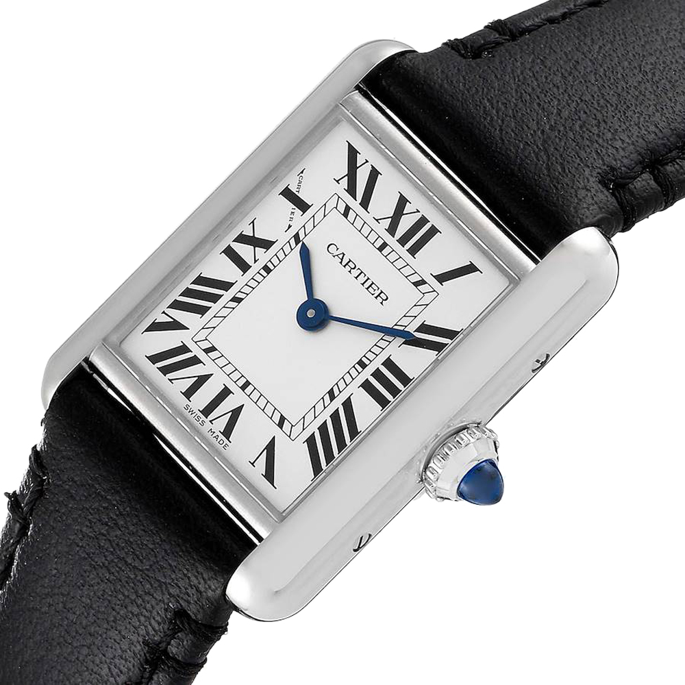 

Cartier Silver Stainless Steel Tank Must WSTA0060 Women's Wristwatch