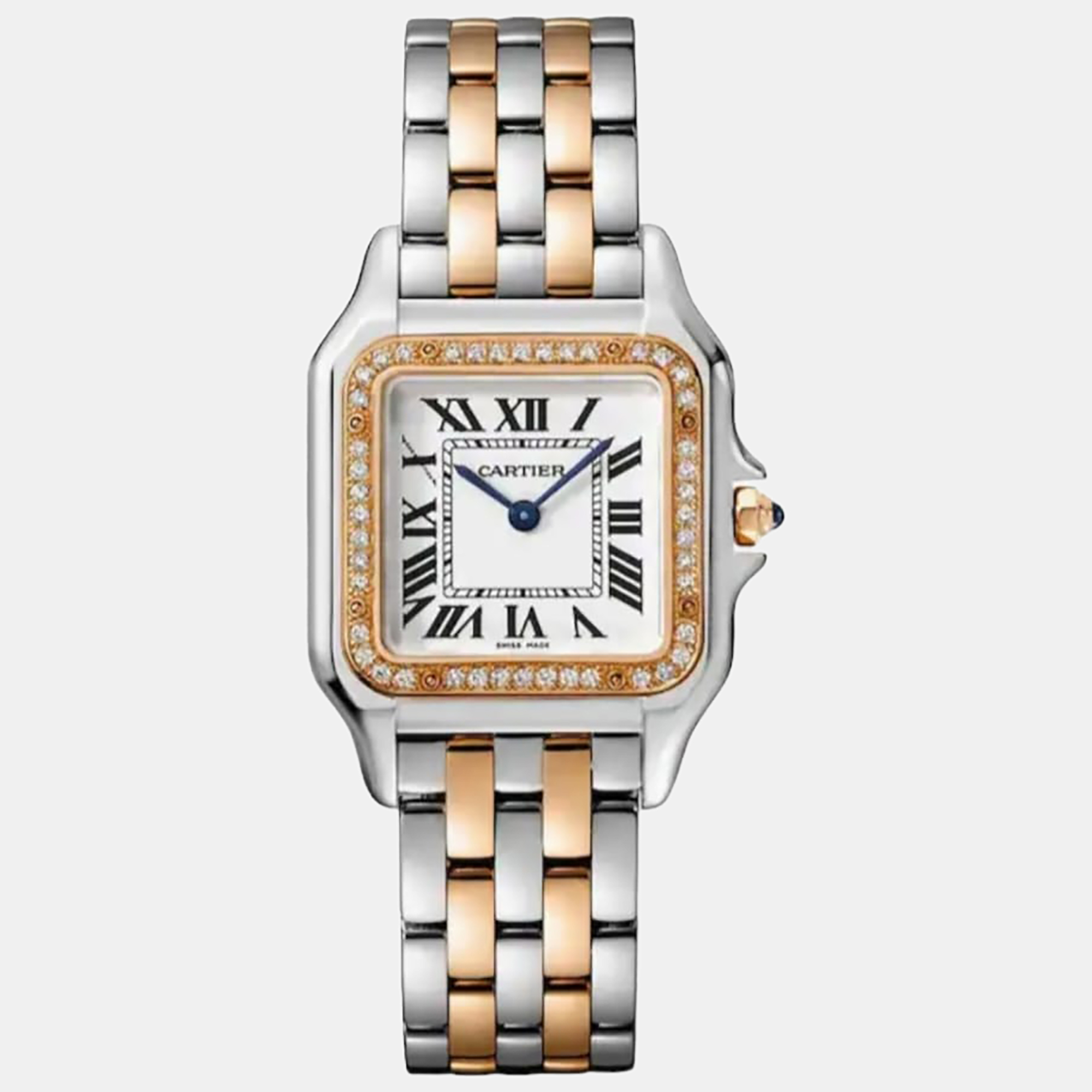 

Cartier -18K Rose Gold and Stainless Steel 27 Panthere de Cartier W3PN0007, White