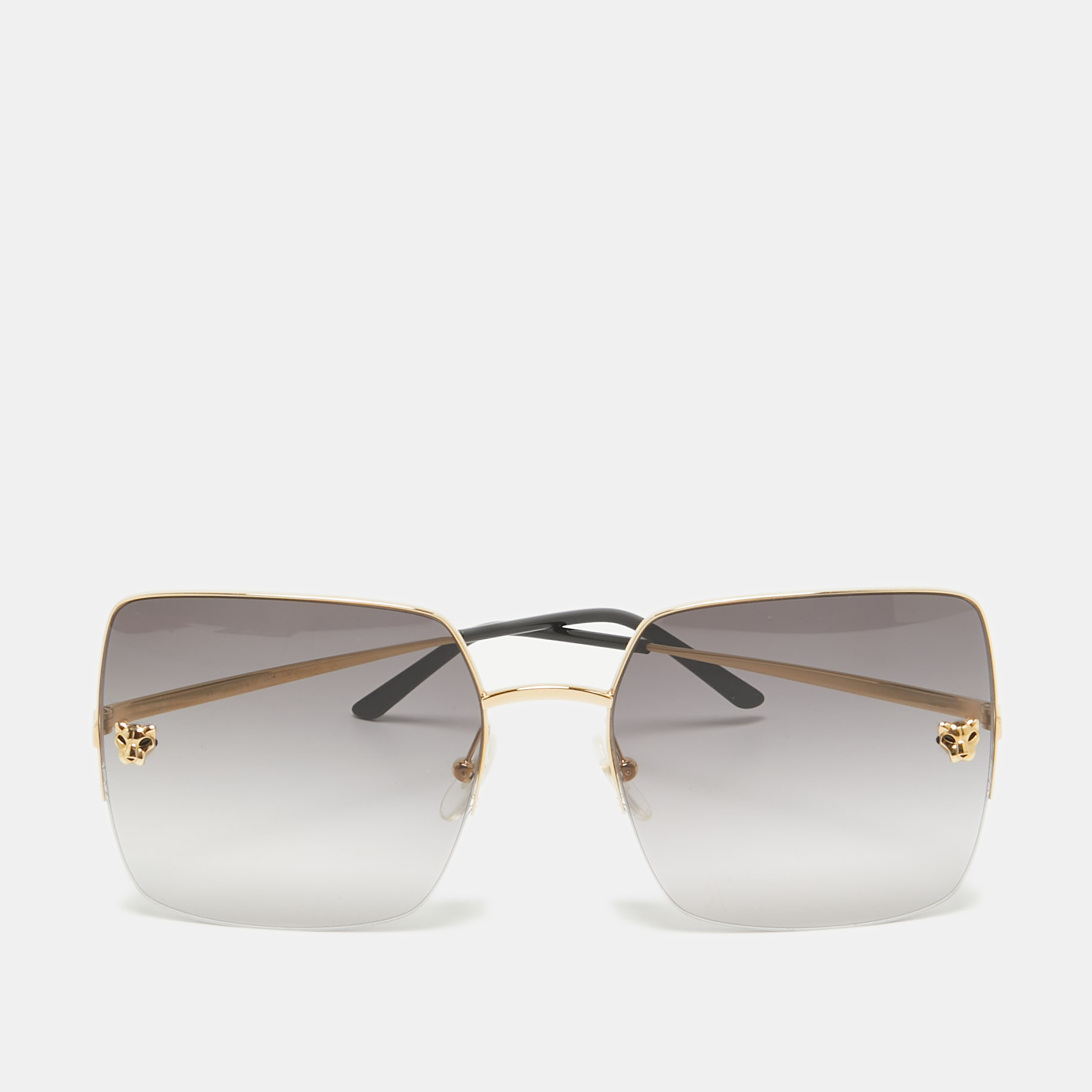 

Cartier Dark Grey Gradient Panthère de Cartier Square Sunglasses