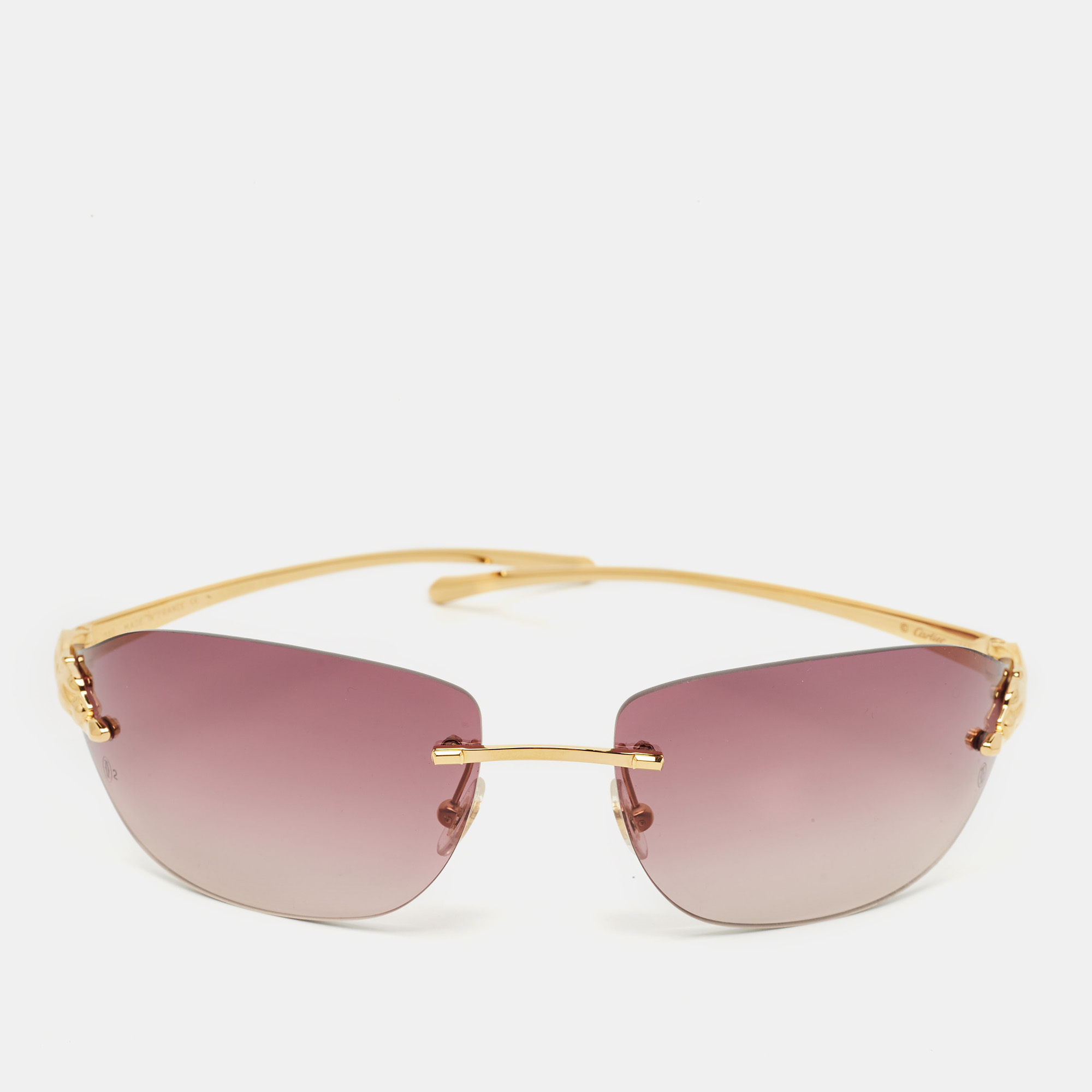 

Cartier Purple Gradient CT0068S Panthère de Cartier Sunglasses