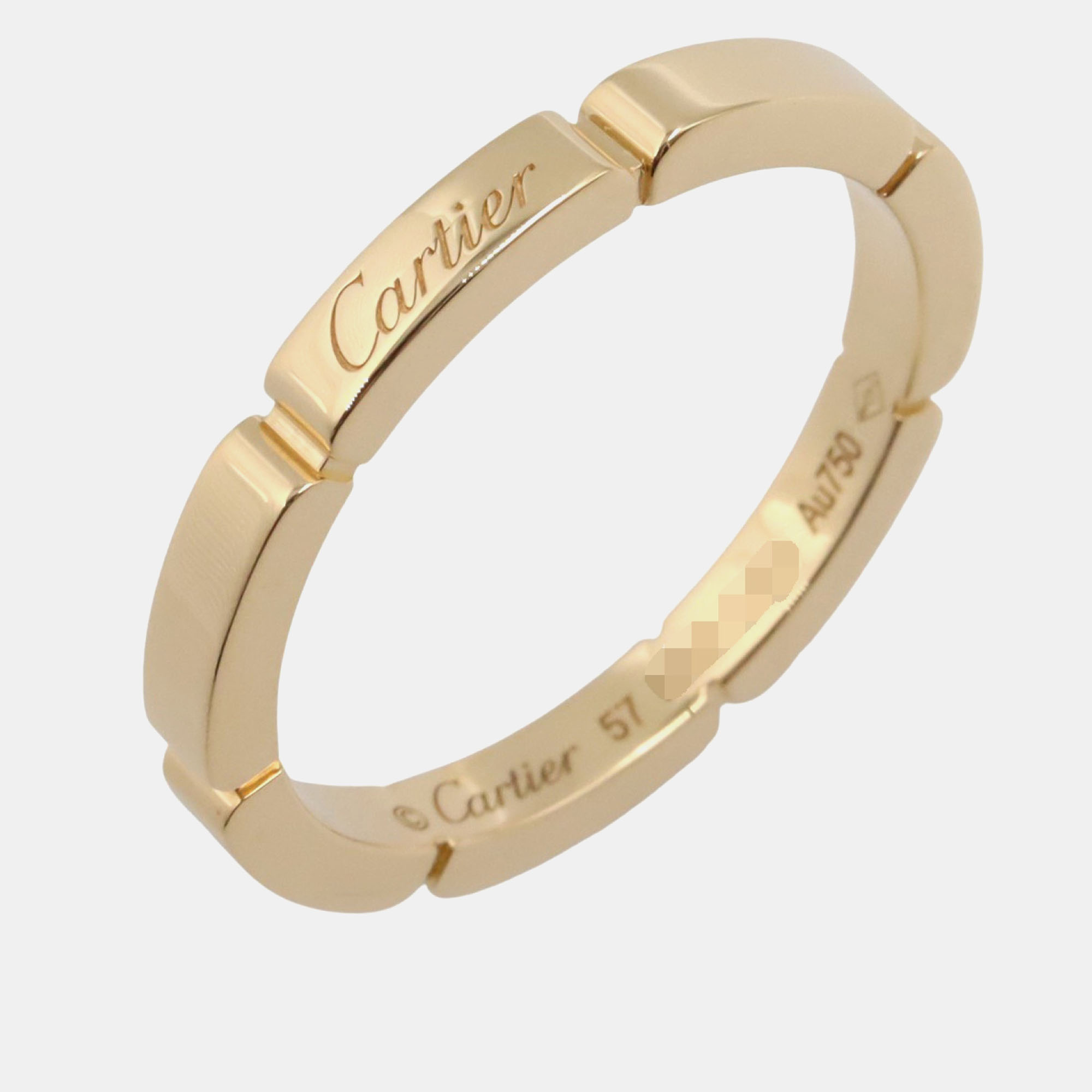 

Cartier Maillon Panthere 18K Yellow Gold Band Ring EU 57