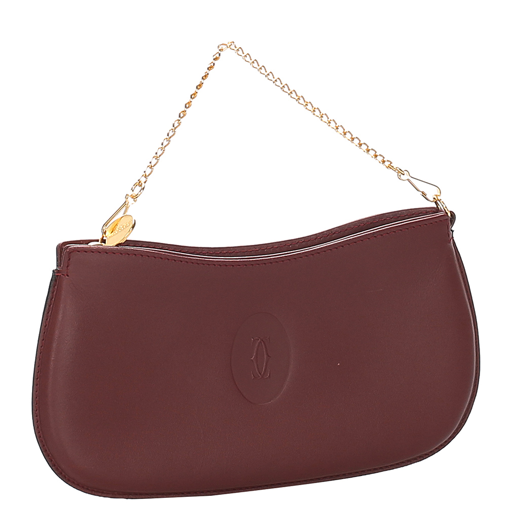 

Cartier Red Leather Must Line Coin Case