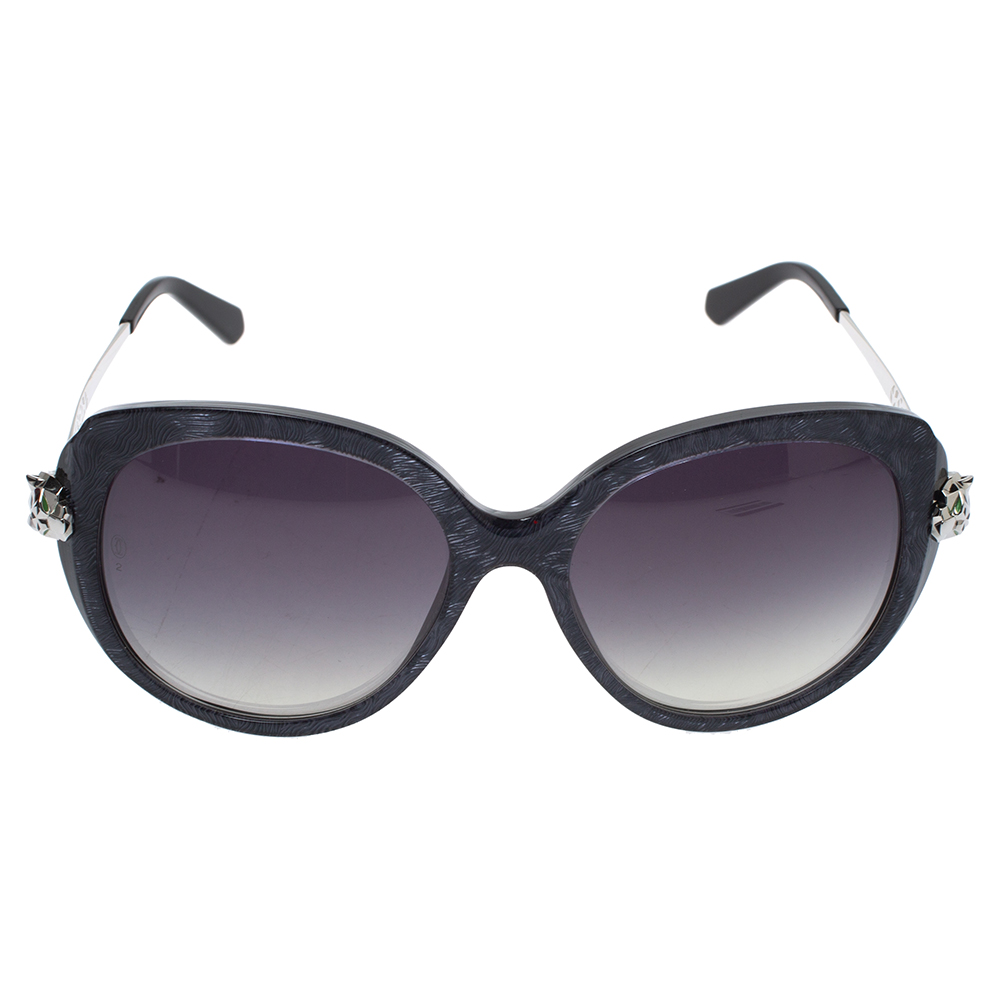 

Cartier Charcoal/Grey Gradient Panthère Wild de Cartier Sunglasses