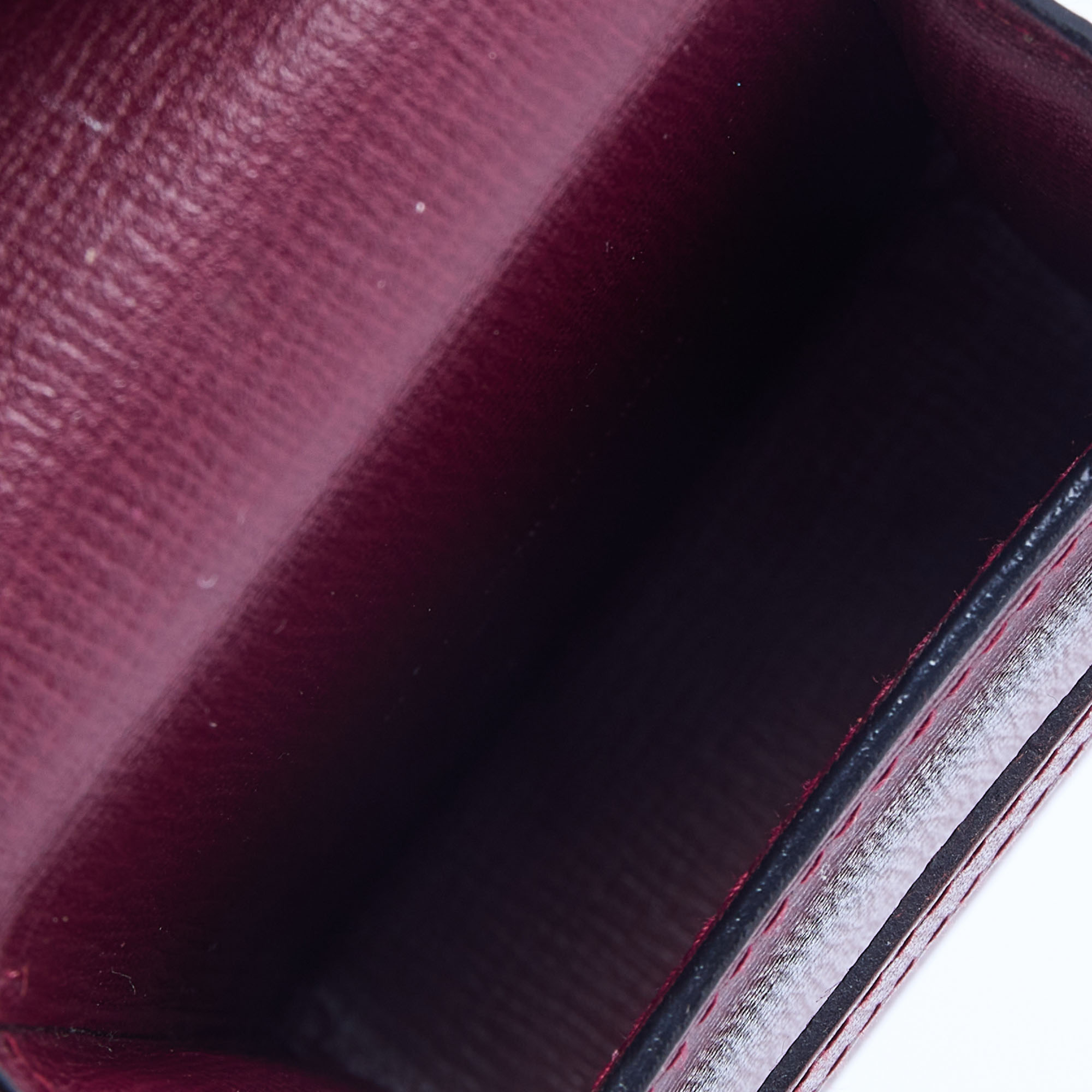 

Cartier Burgundy Leather Must de Cartier Business Card Holder