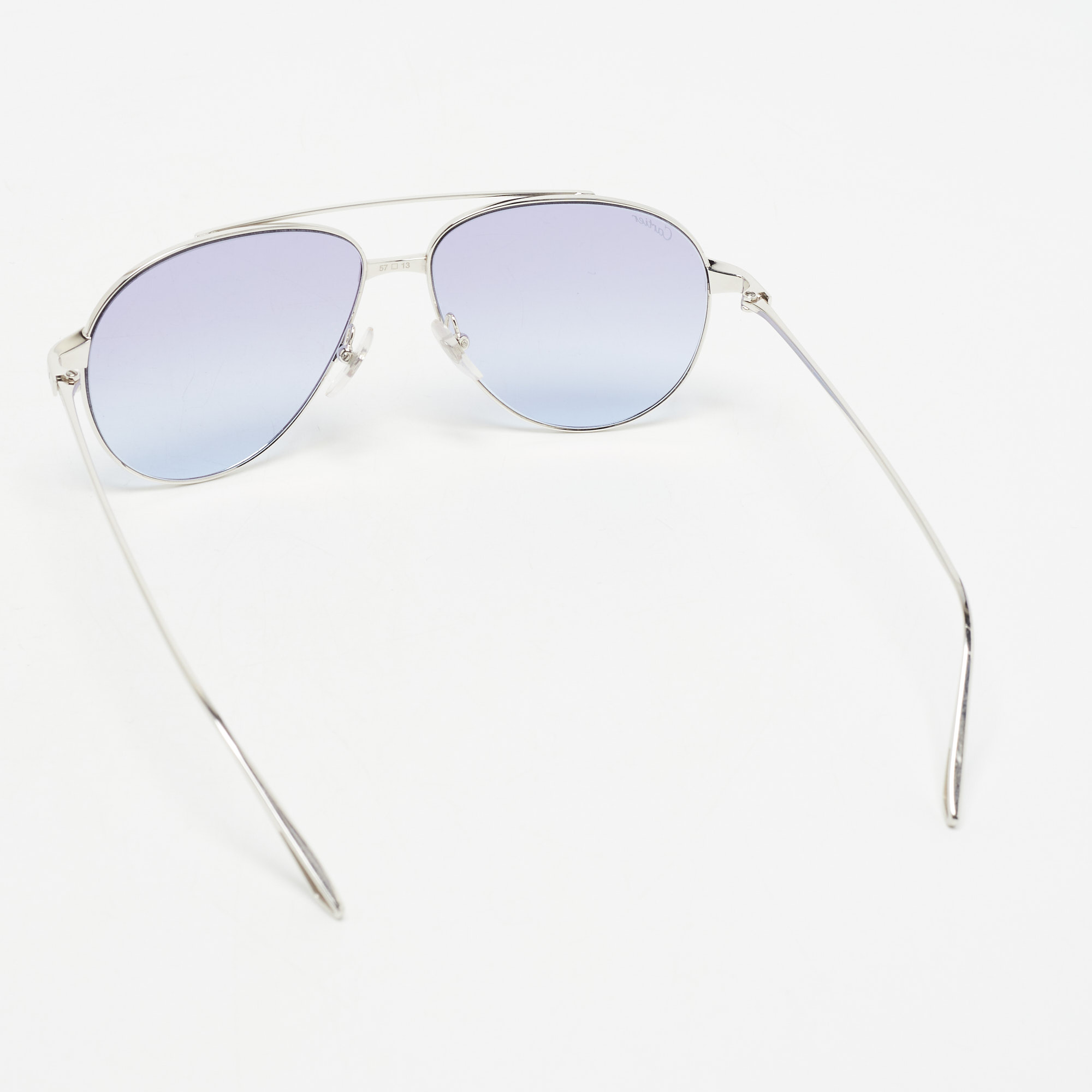 

Cartier Blue CT0298S Santos de Cartier Aviator Sunglasses