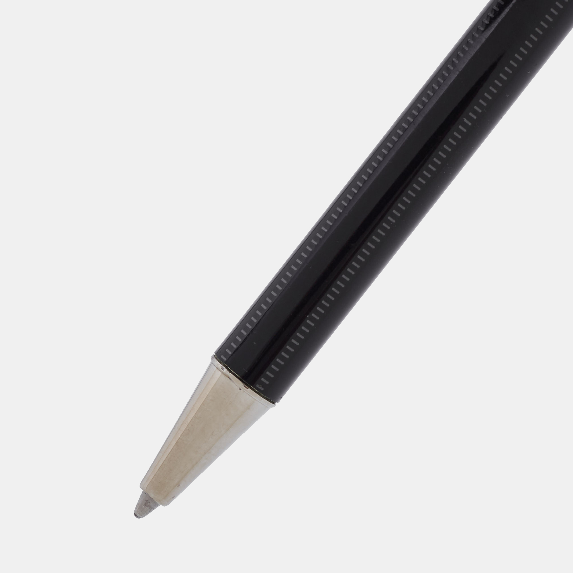 

Cartier Santos Black Lacquer Silver Tone Ballpoint Pen