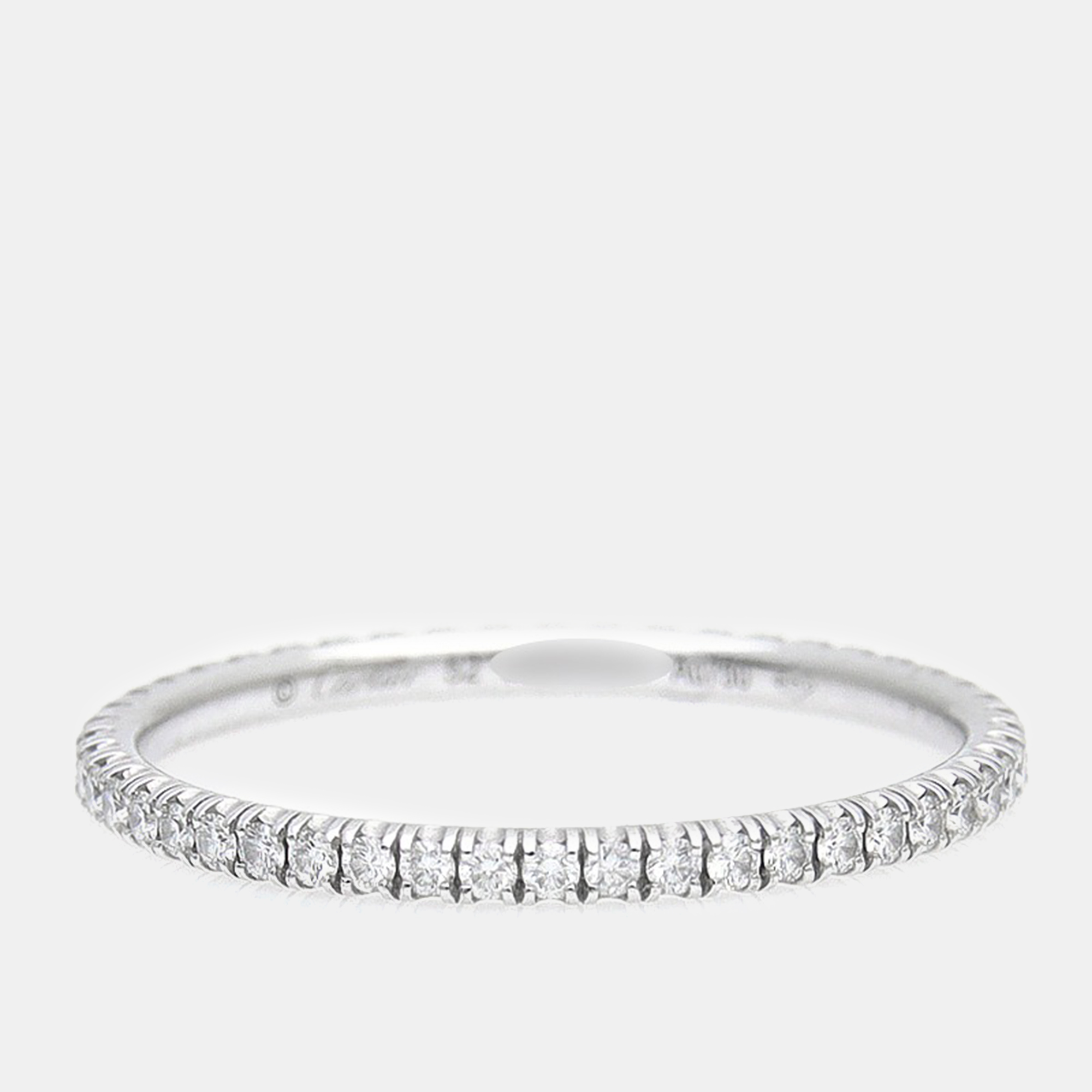 

Cartier 18K White Gold Diamond Étincelle de Cartier Engagement Ring Size