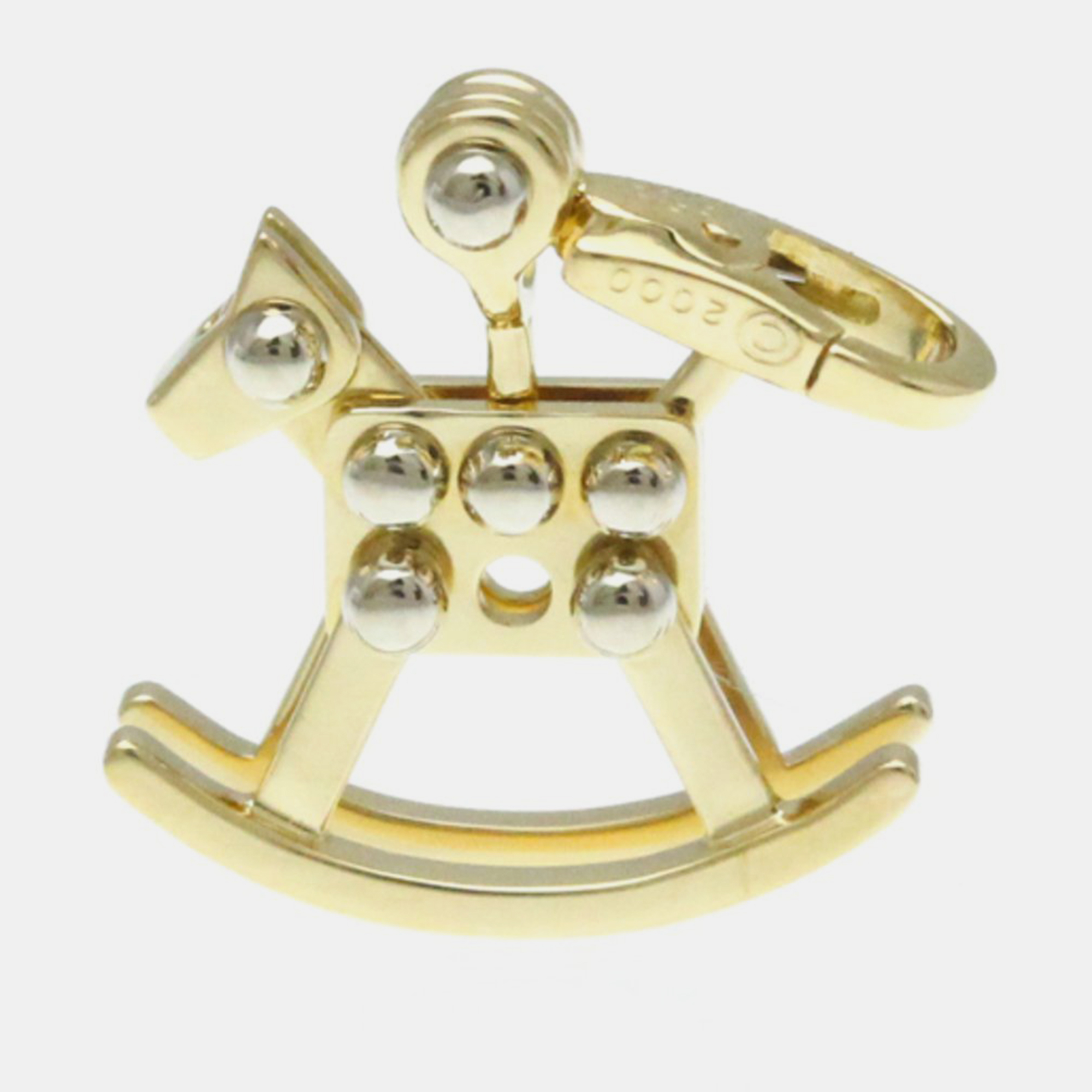 

Cartier 18K White & Yellow Gold Rocking Horse Charm Pendant