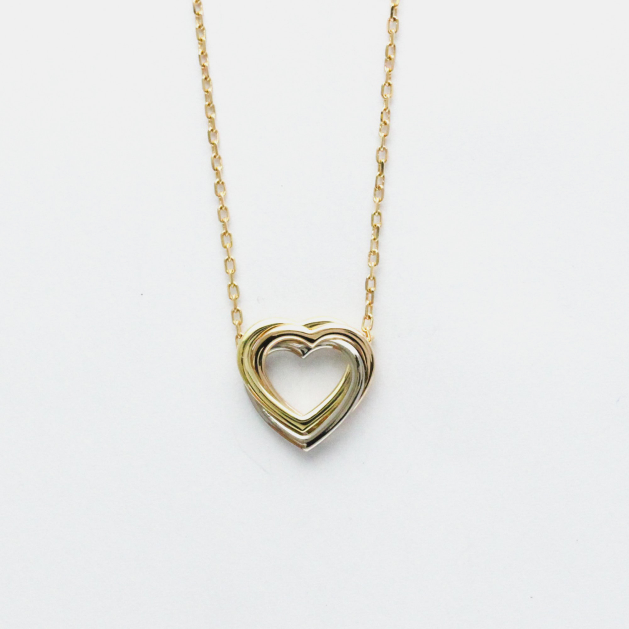 

Cartier Trinity Yellow, Rose, White Gold Trinity Heart Necklace