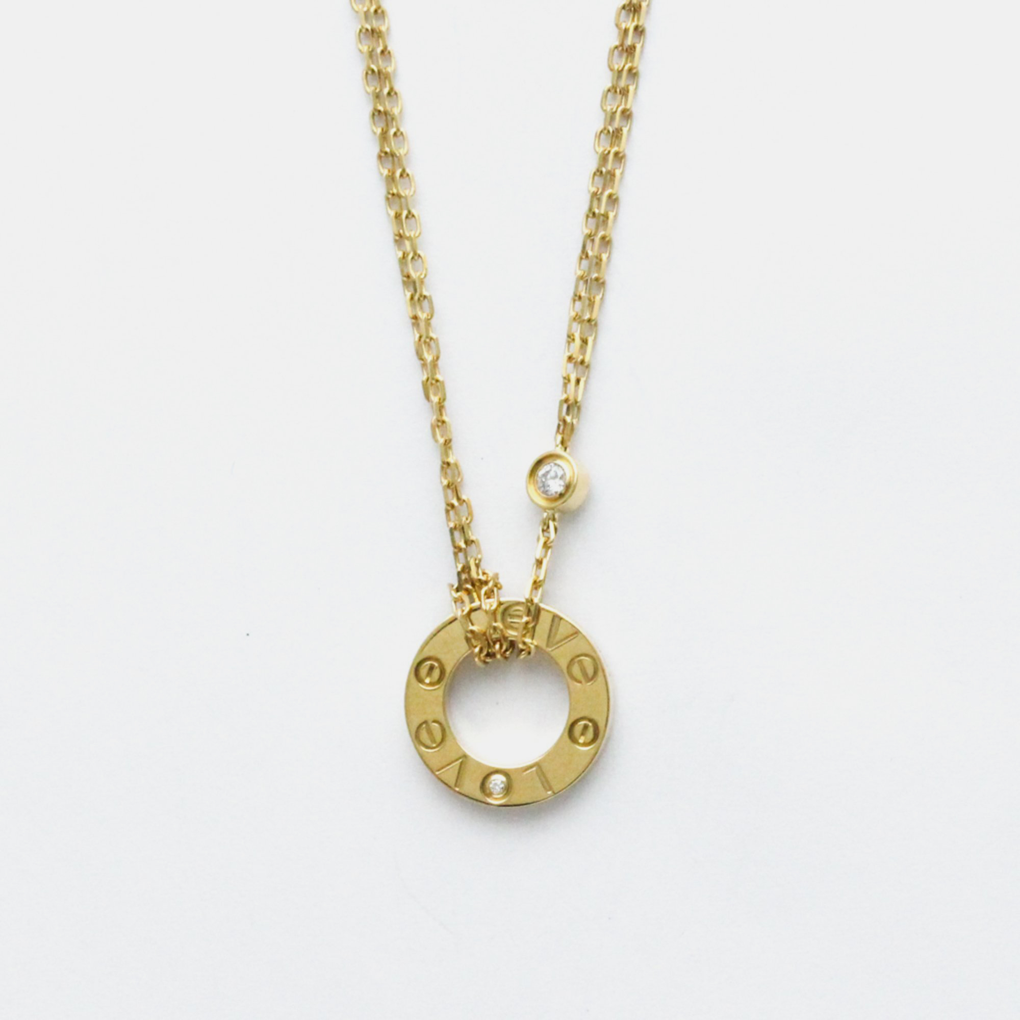 

Cartier 18K Yellow gold 2 Diamond LOVE Necklace