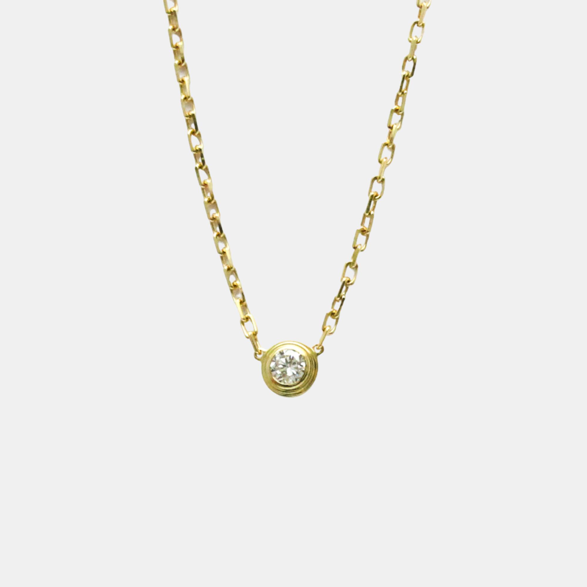 

Cartier 18K Yellow Gold and Diamond D'amour Pendant Necklace