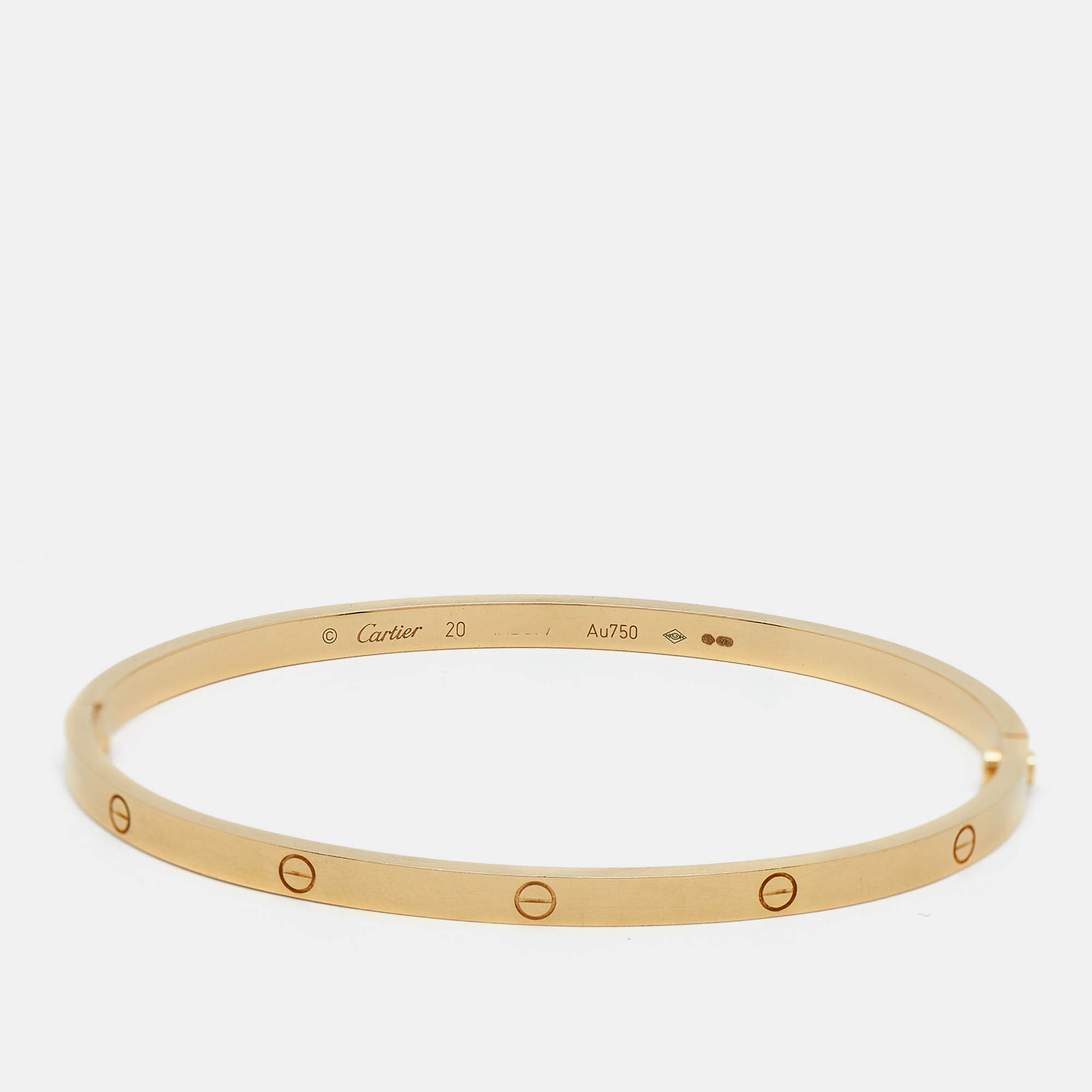 

Cartier Love 18k Yellow Gold Small Model Bracelet 20