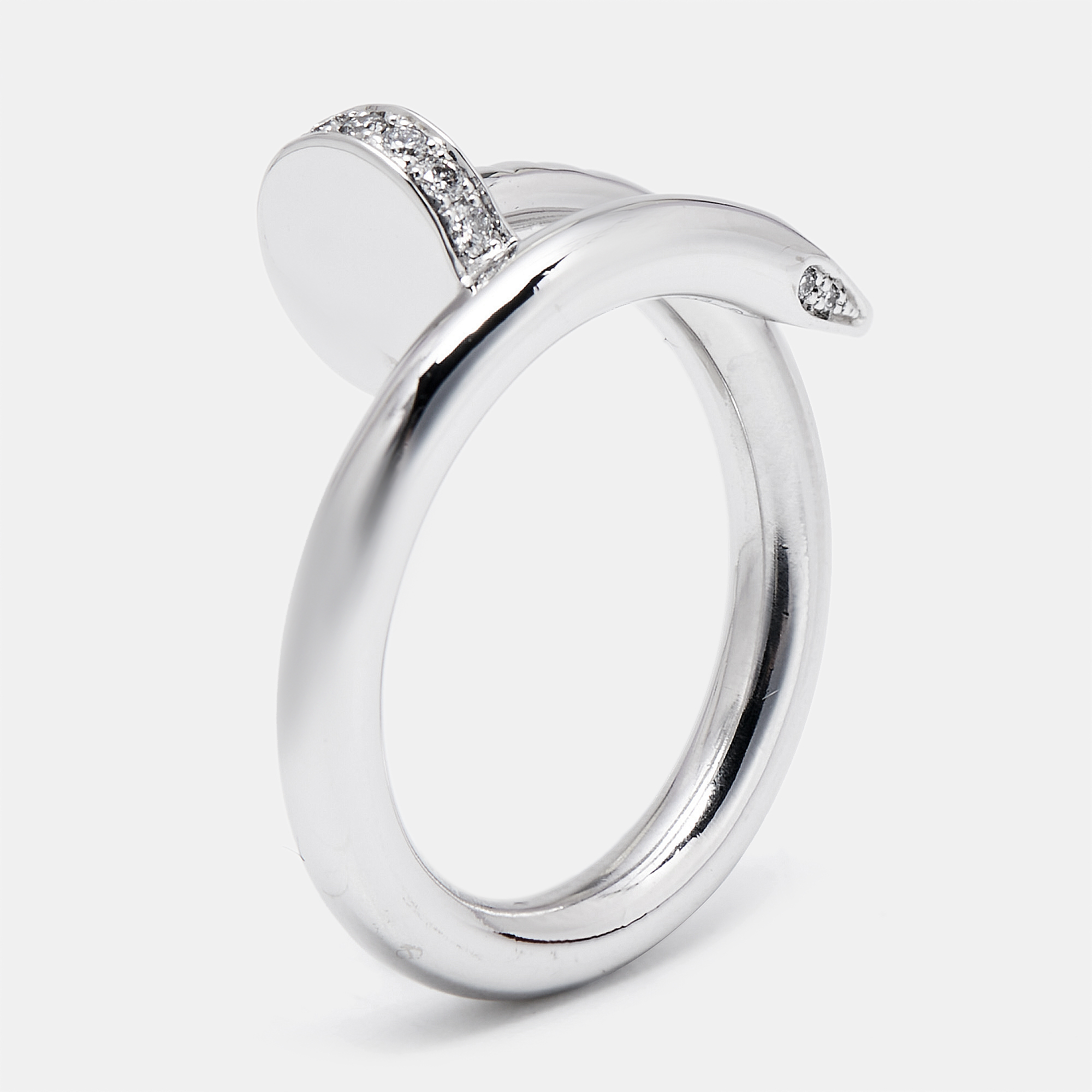 

Cartier Juste Un Clou Diamond 18k White Gold Ring Size