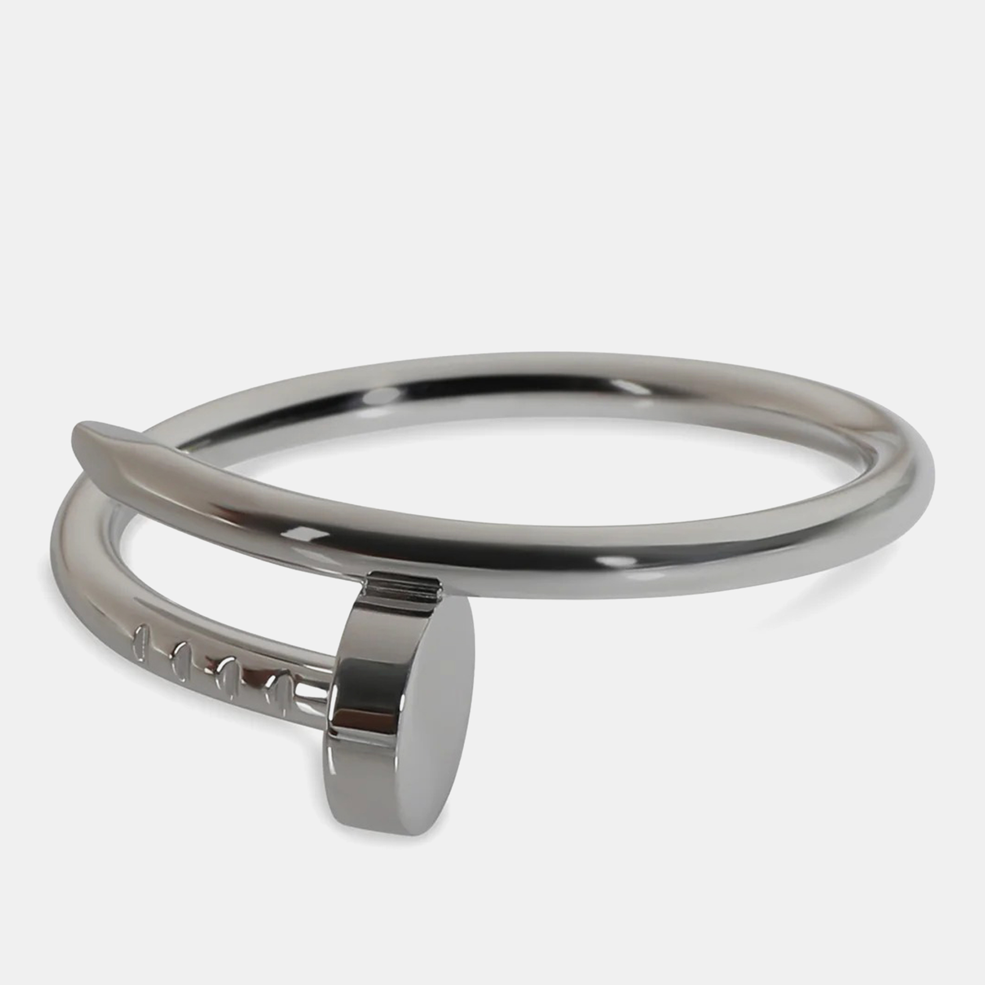 

Cartier White Gold Juste Un Clou Ring, Small Model EU 56