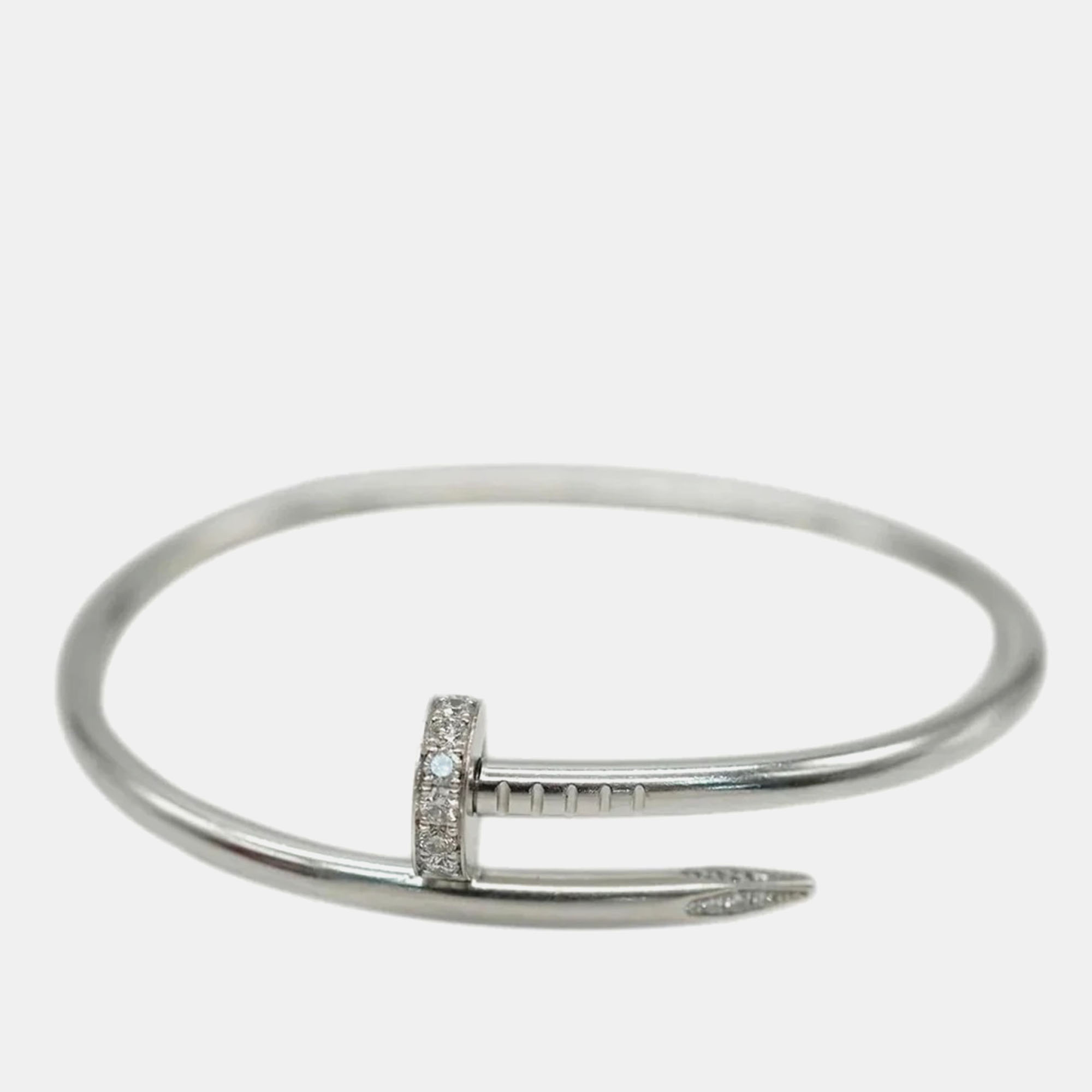 

Cartier White Gold Juste Un Clou Bracelet With Diamonds