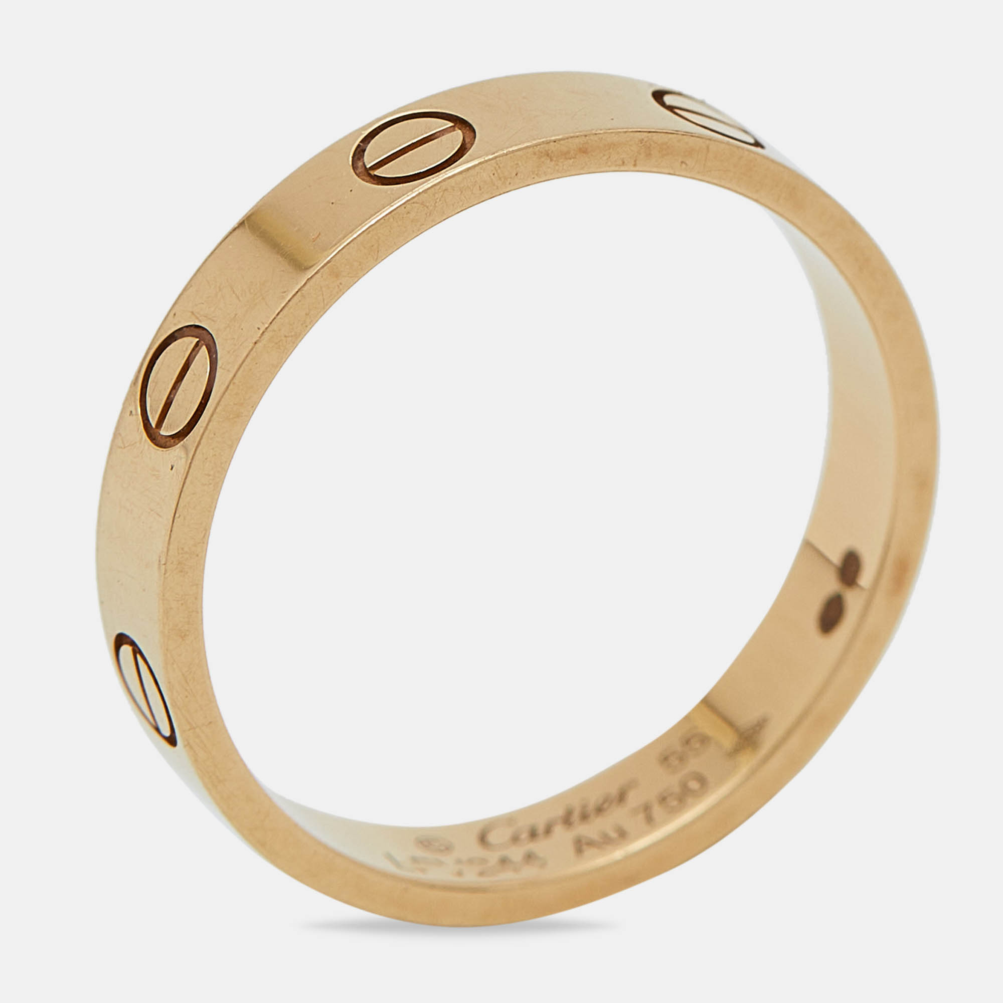 

Cartier Love 18k Yellow Gold Wedding Band Ring Size