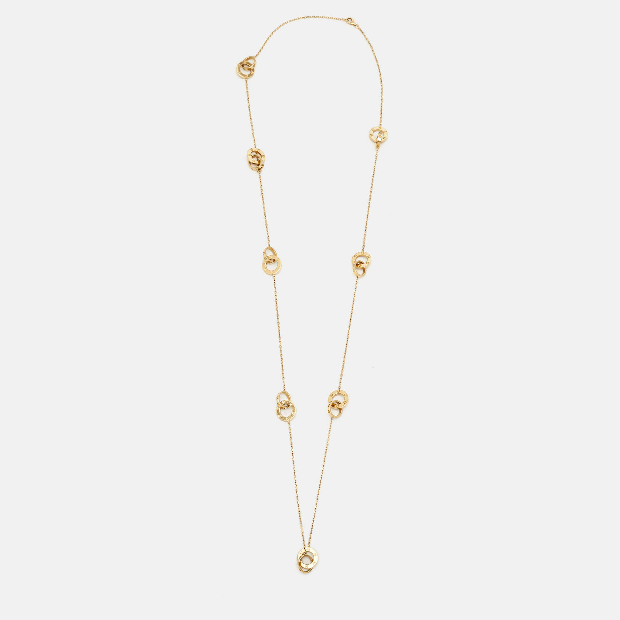 

Cartier Love Interlocking Loops 18k Yellow Gold Long Necklace