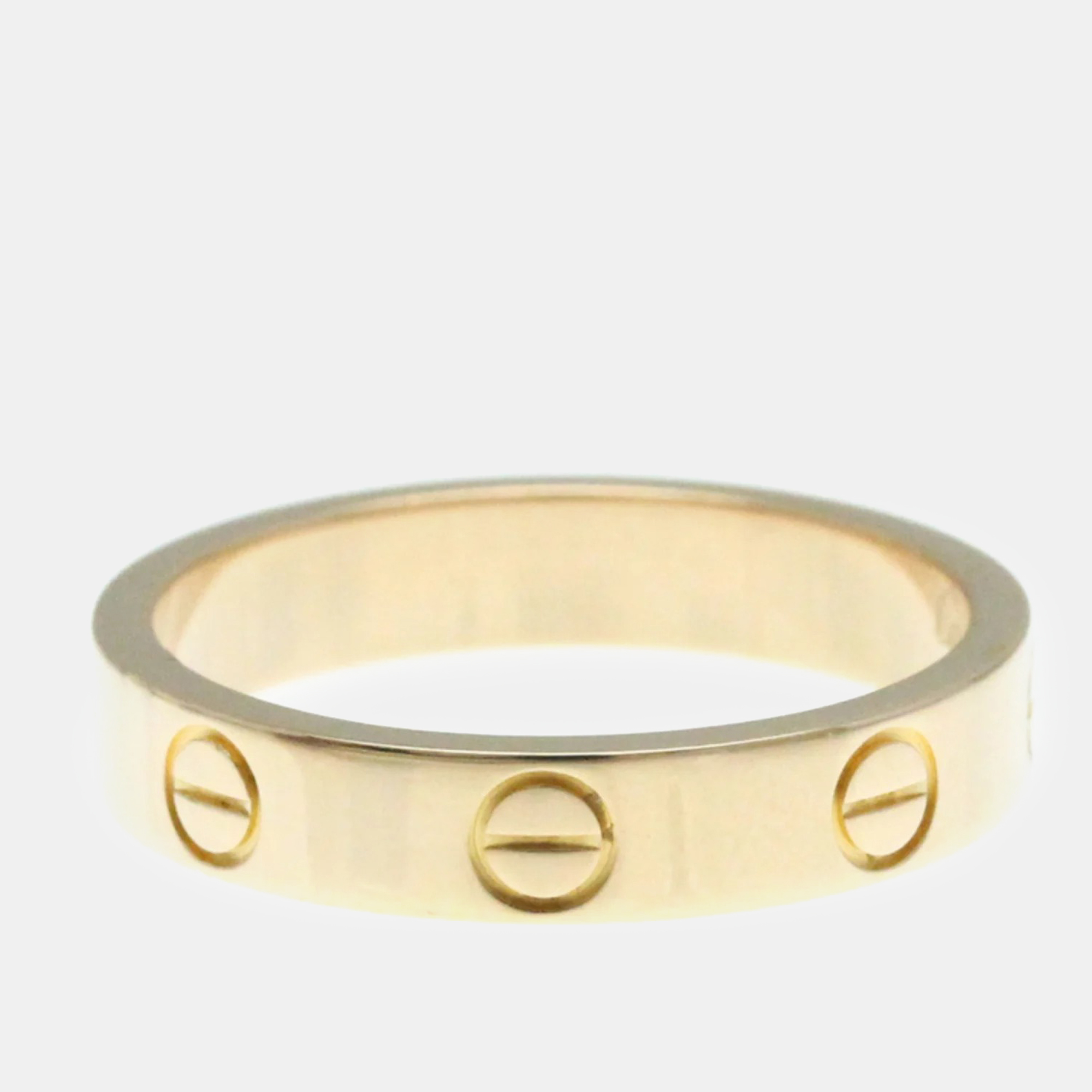 

Cartier 18K Rose Gold Love Band Ring EU 51