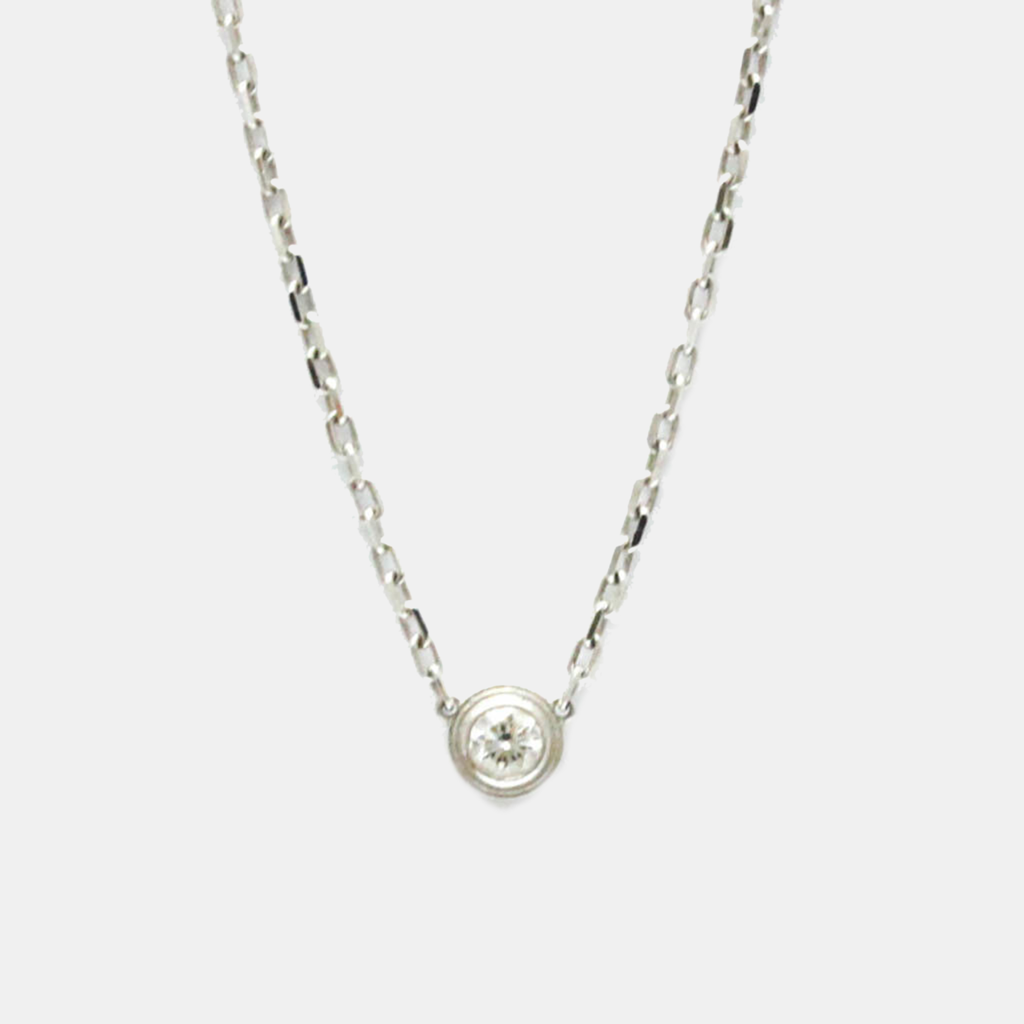 

Cartier 18K White Gold Diamond Diamants Lgers De Cartier