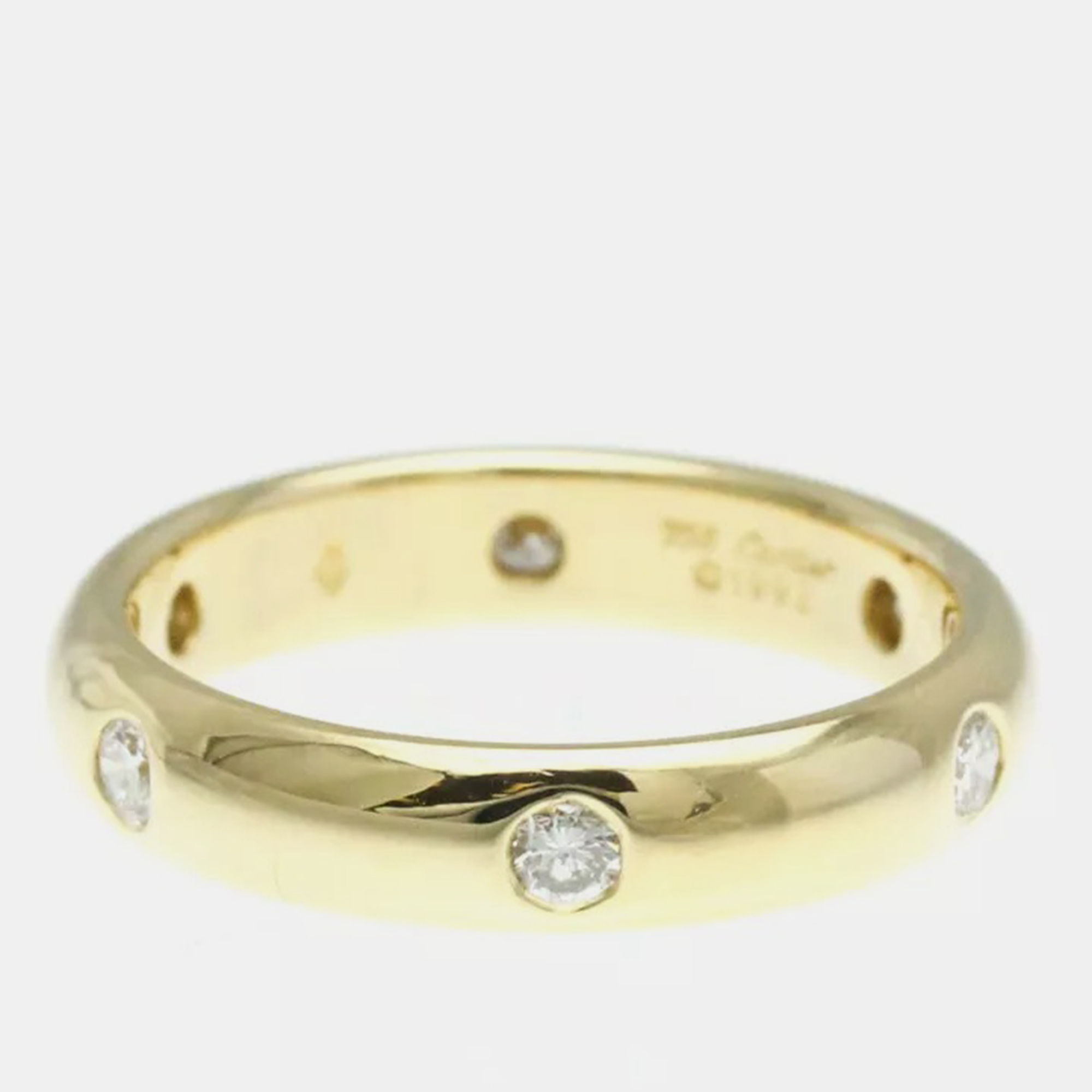 

Cartier Stella Diamond Yellow Gold 18K Diamond Band Ring EU 52