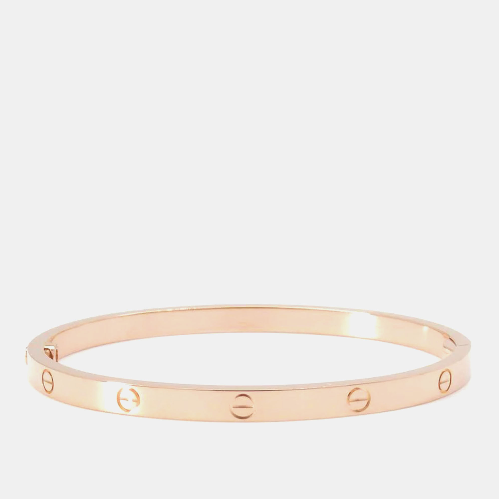 

Cartier 18K Pink Gold Love breath Bracelet Size