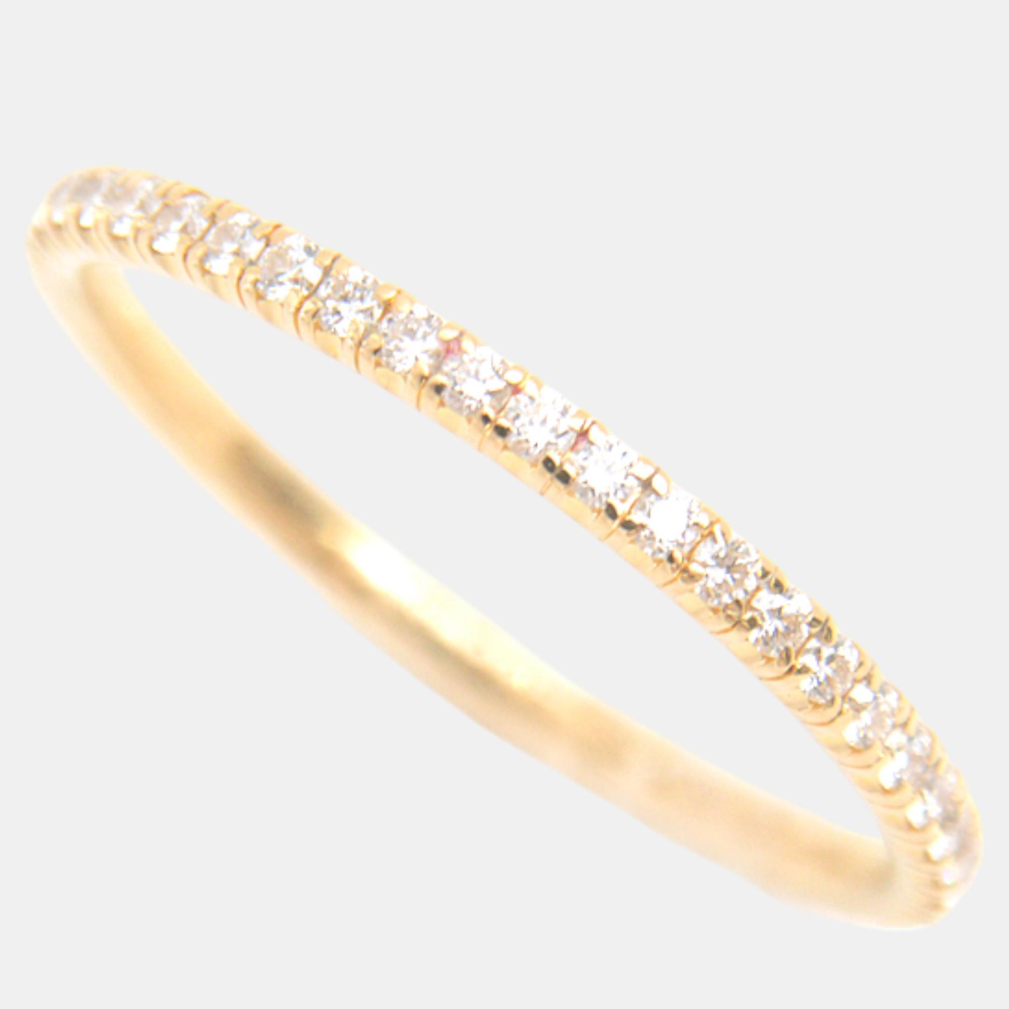 

Cartier 18K Yellow Gold and Diamond Etincelle de Cartier Full Eternity Band Ring EU 49