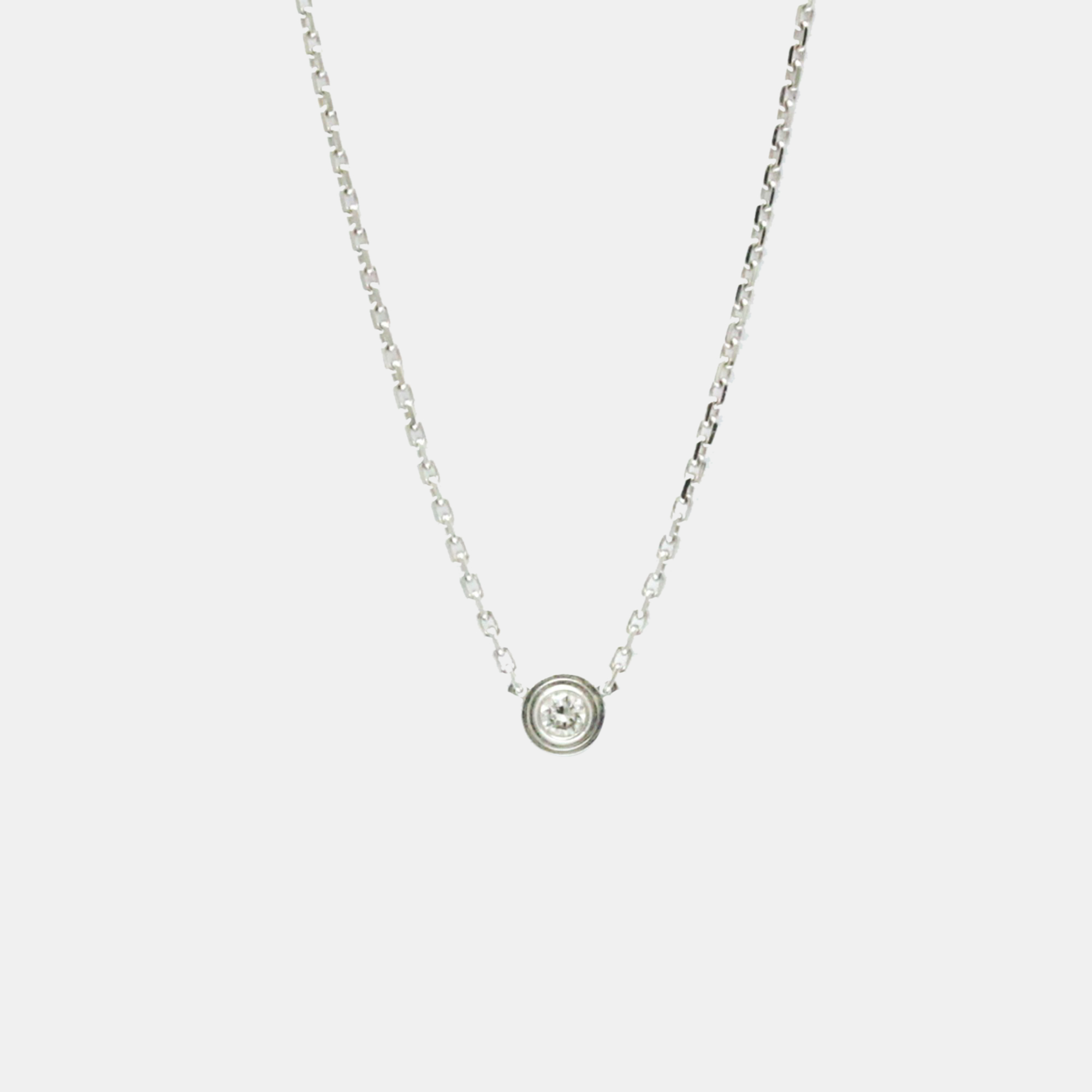 

Cartier 18K White Gold and Diamond D'amour Pendant Necklace