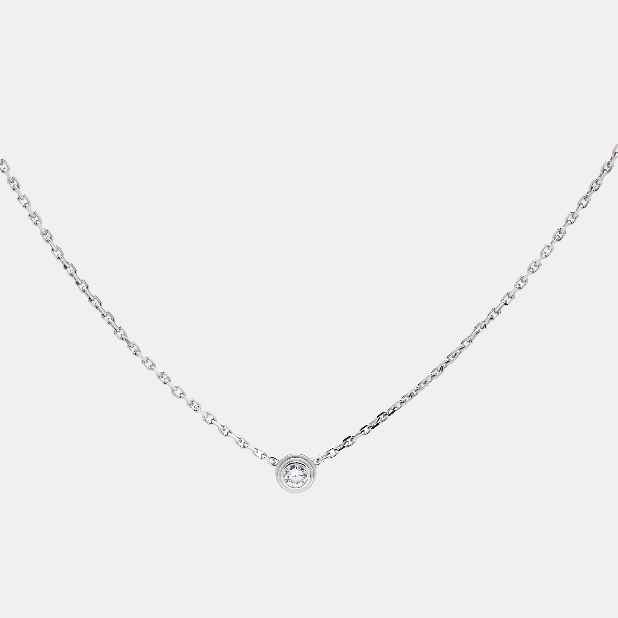 

Cartier d'Amour Diamond 18k White Gold  Model Necklace