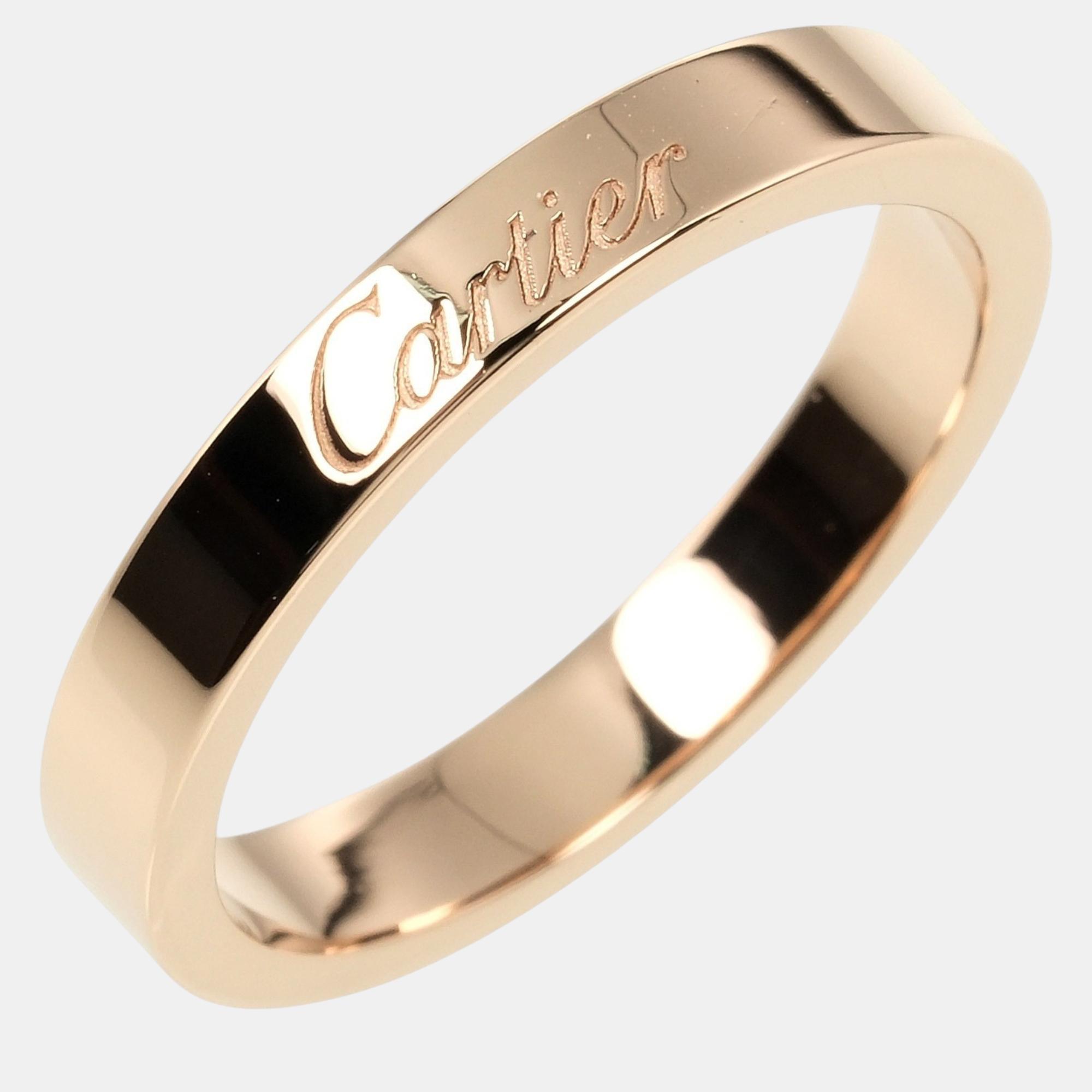 

Cartier 18K Rose Gold C de Cartier Wedding Band EU 51