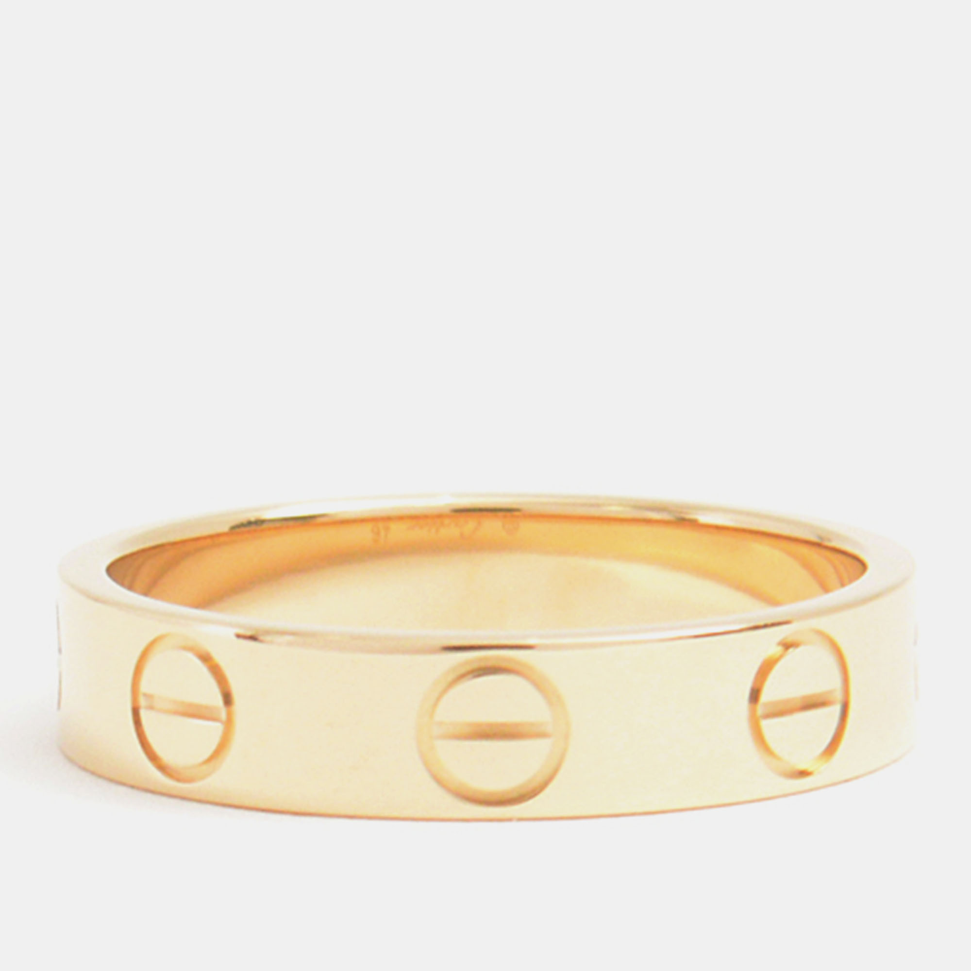 

Cartier 18K Yellow Gold Love Band Ring EU 46