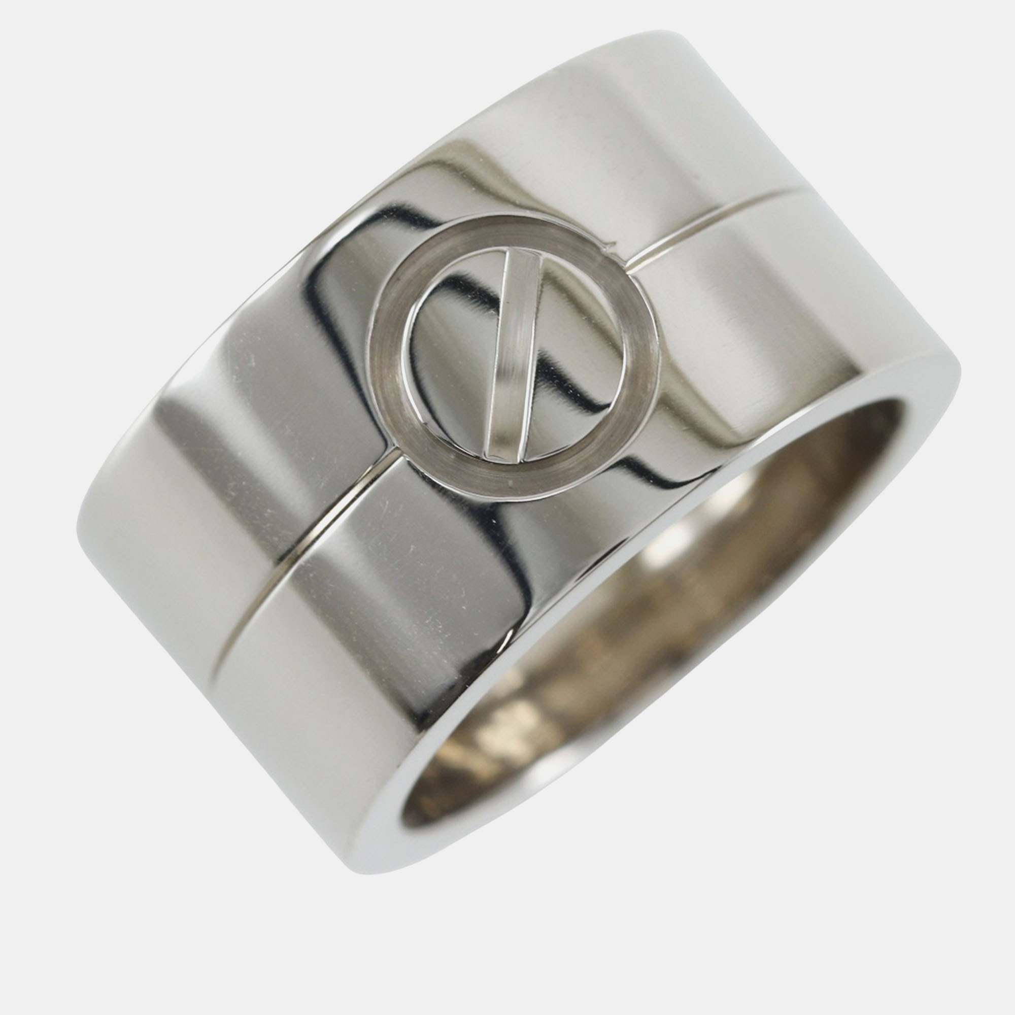 

Cartier 18K White Gold High Love Band Ring EU 50