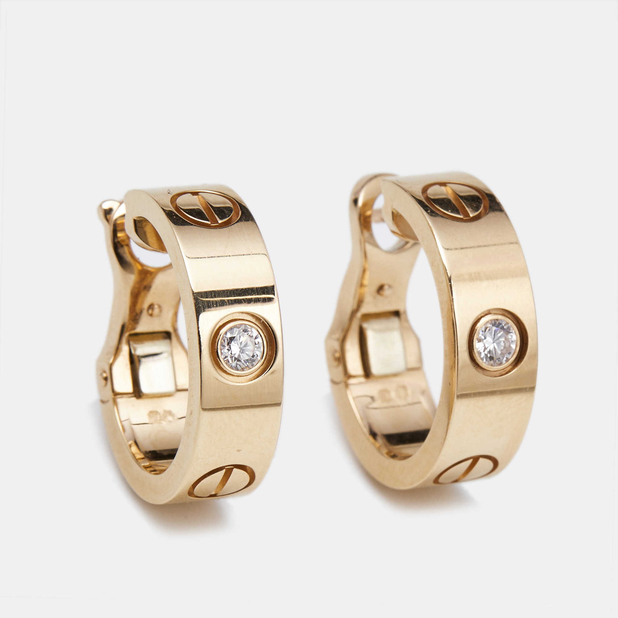 

Cartier Love Diamond 18k Rose Gold Earrings