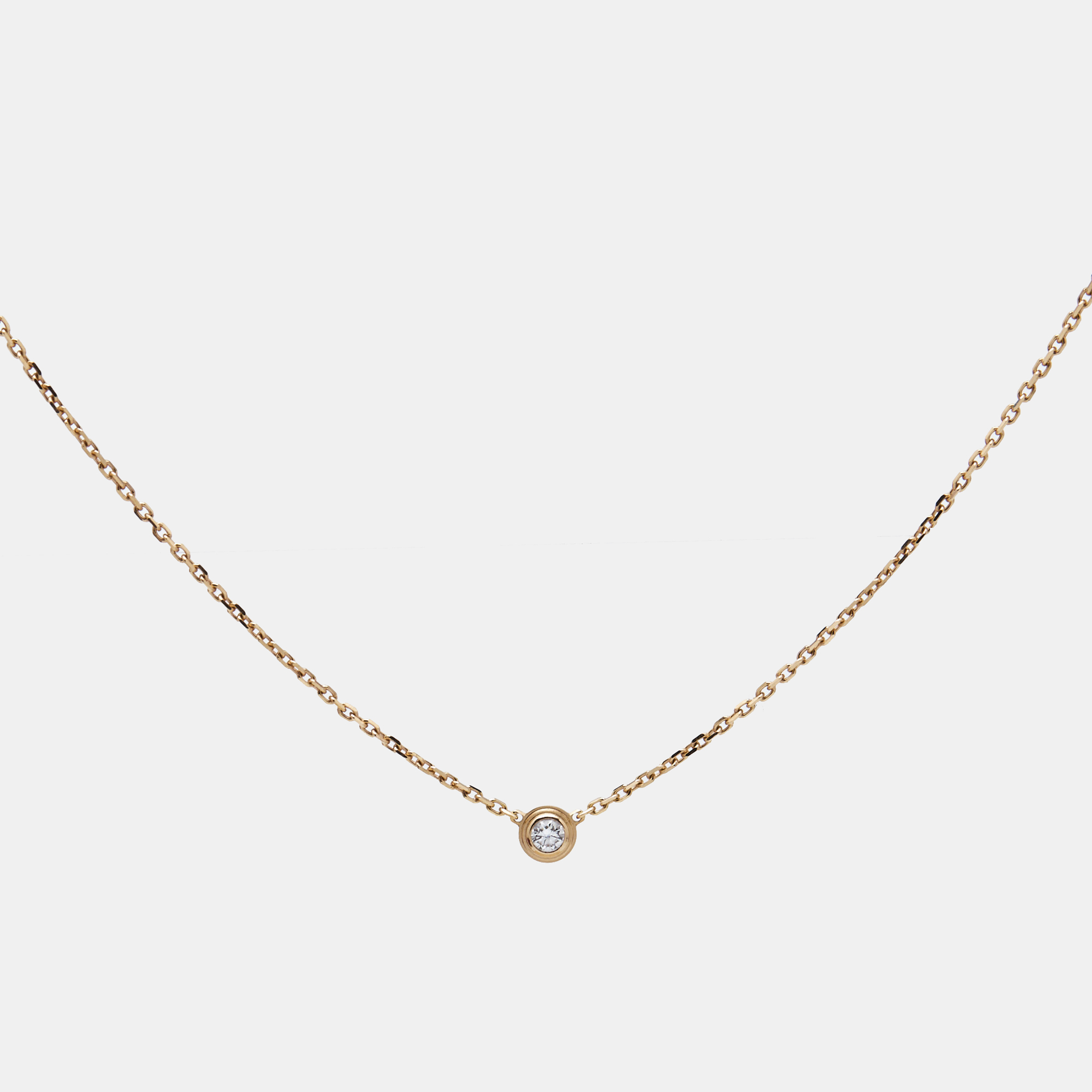 

Cartier D'Amour Diamond 18k Rose Gold  Model Necklace