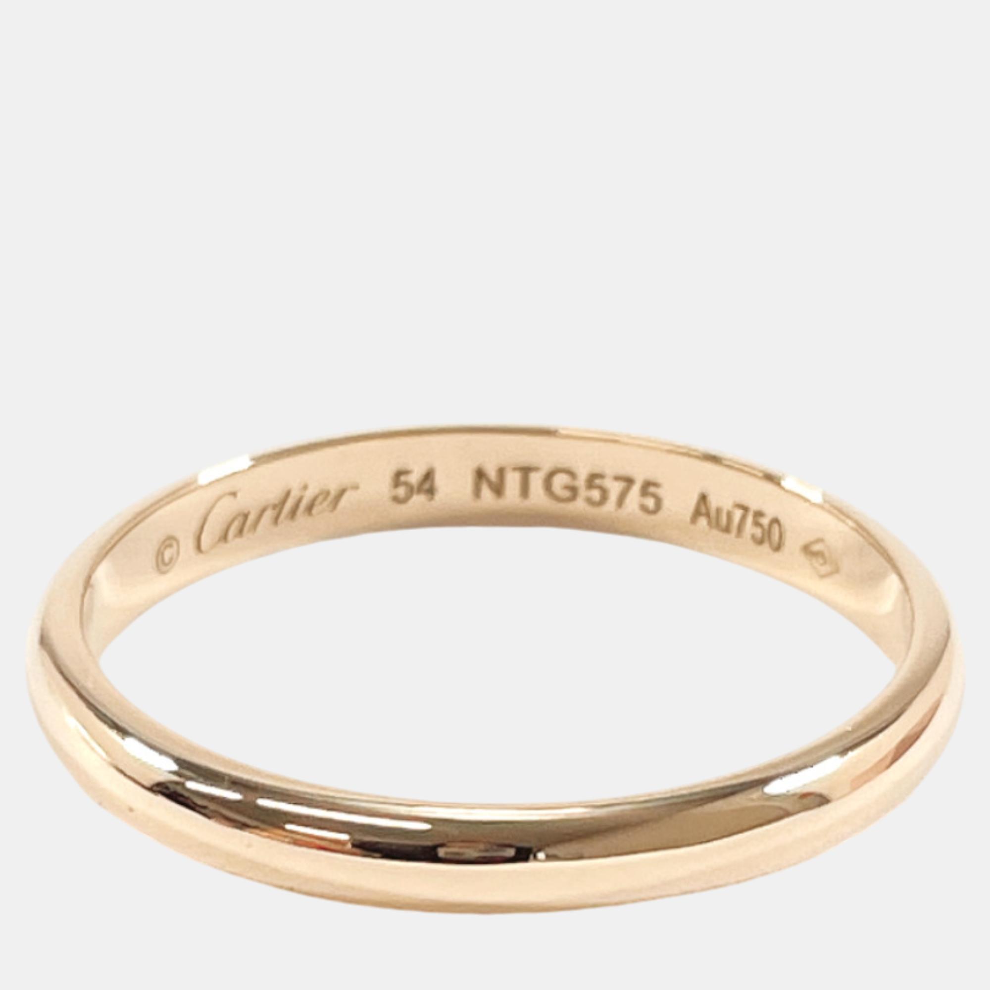 

Cartier 18K Yellow Gold 1895 Wedding Ring EU 54