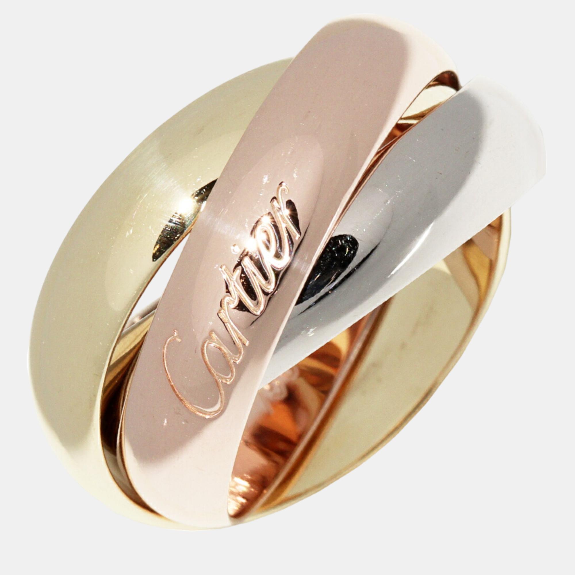 

Cartier Trinity Ring 18K YG 18K WG 18K PG Gold Metal