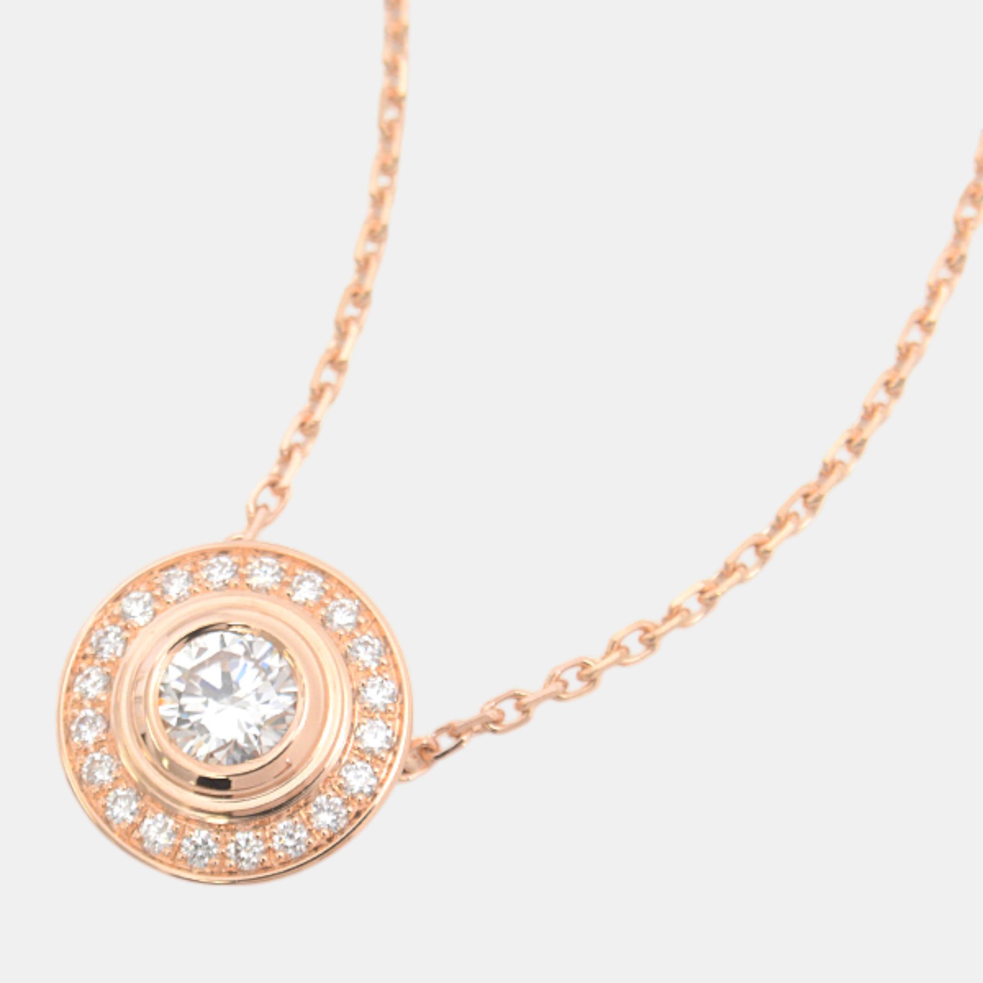 

Cartier 750Pink Gold Diamond Necklace Pink Gold