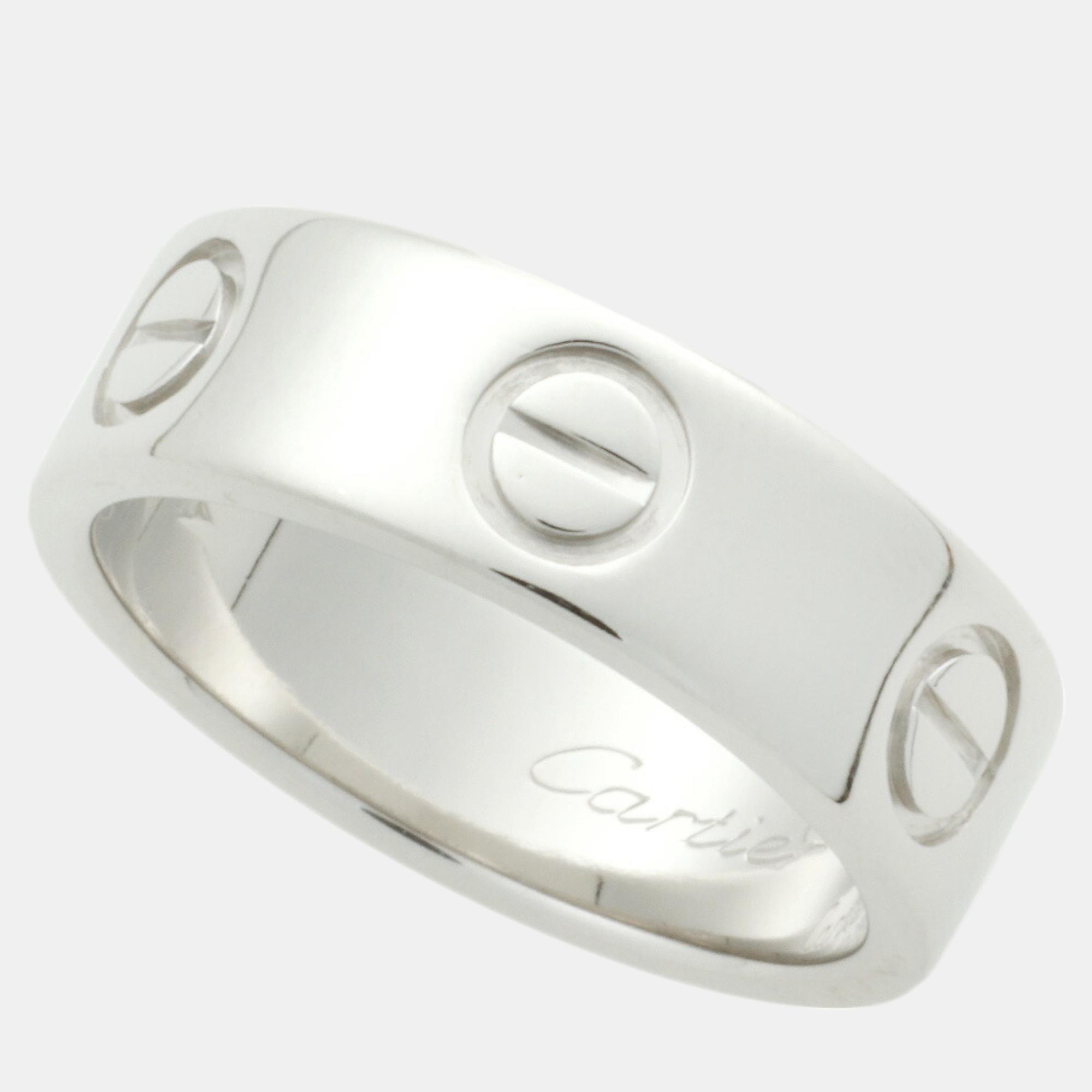 

Cartier Love Ring 18K White Gold #47