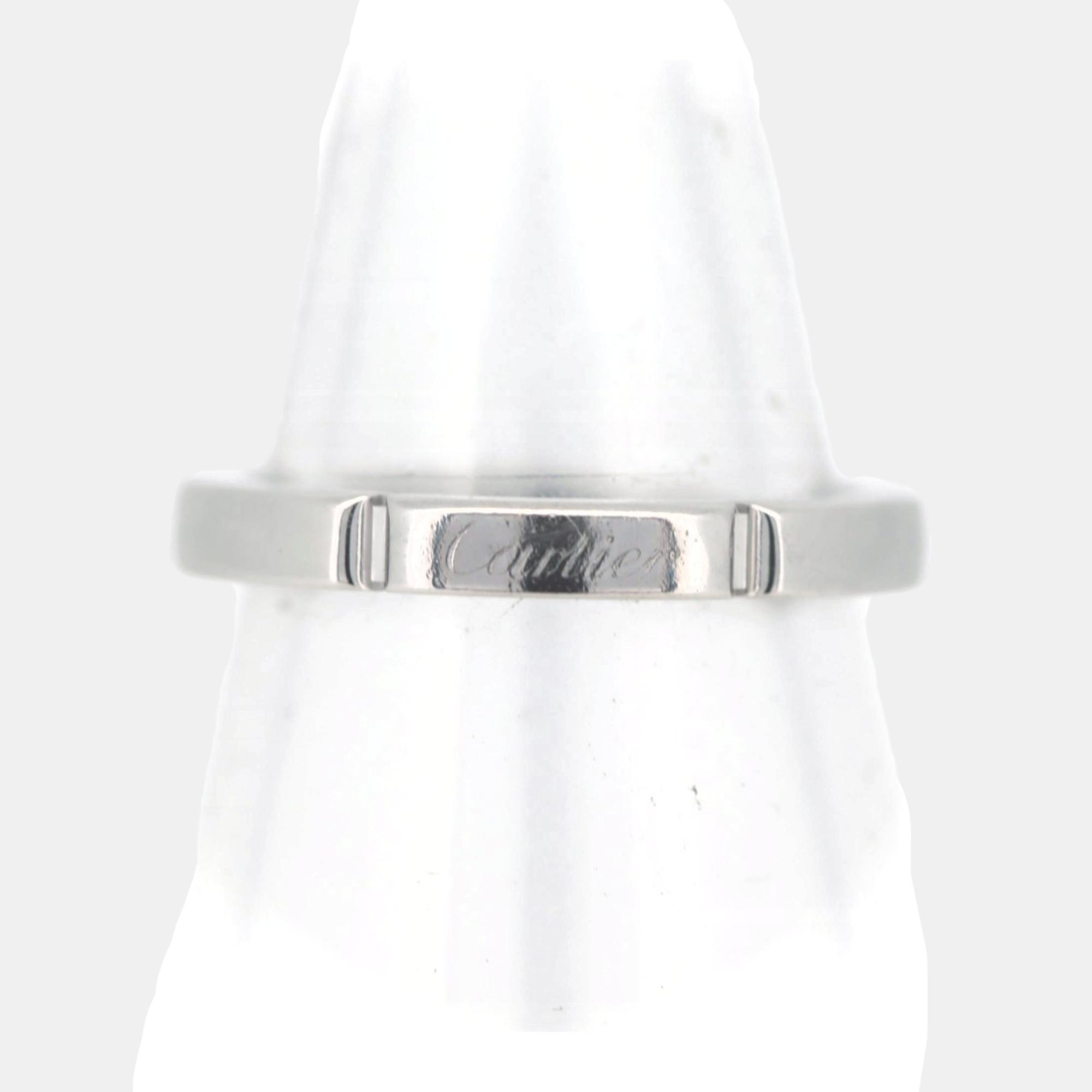 

Cartier 18K White Gold 9 Maiyon Panthere Ring